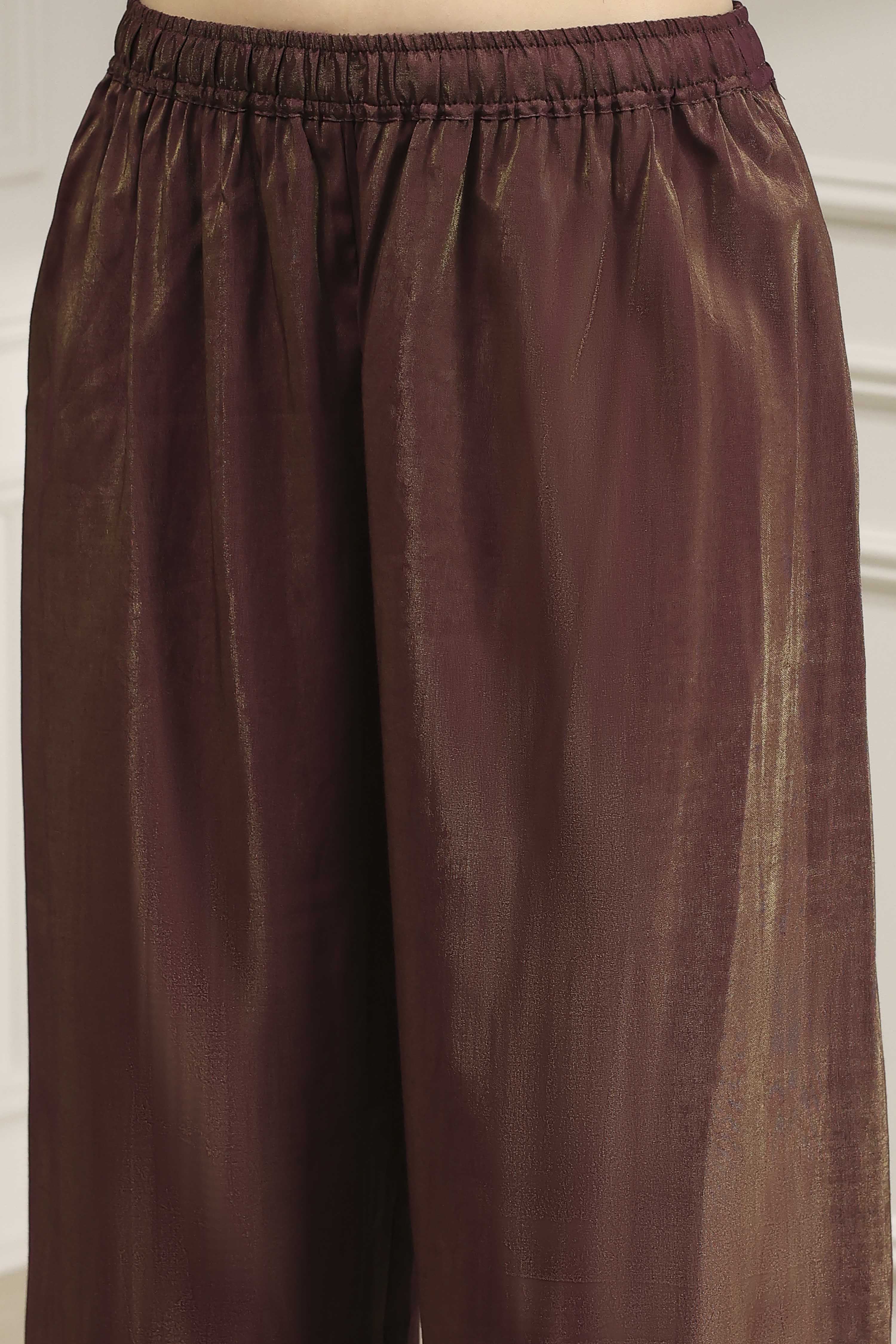 Green Viscose Rayon Straight Solid Suit Set image number 2