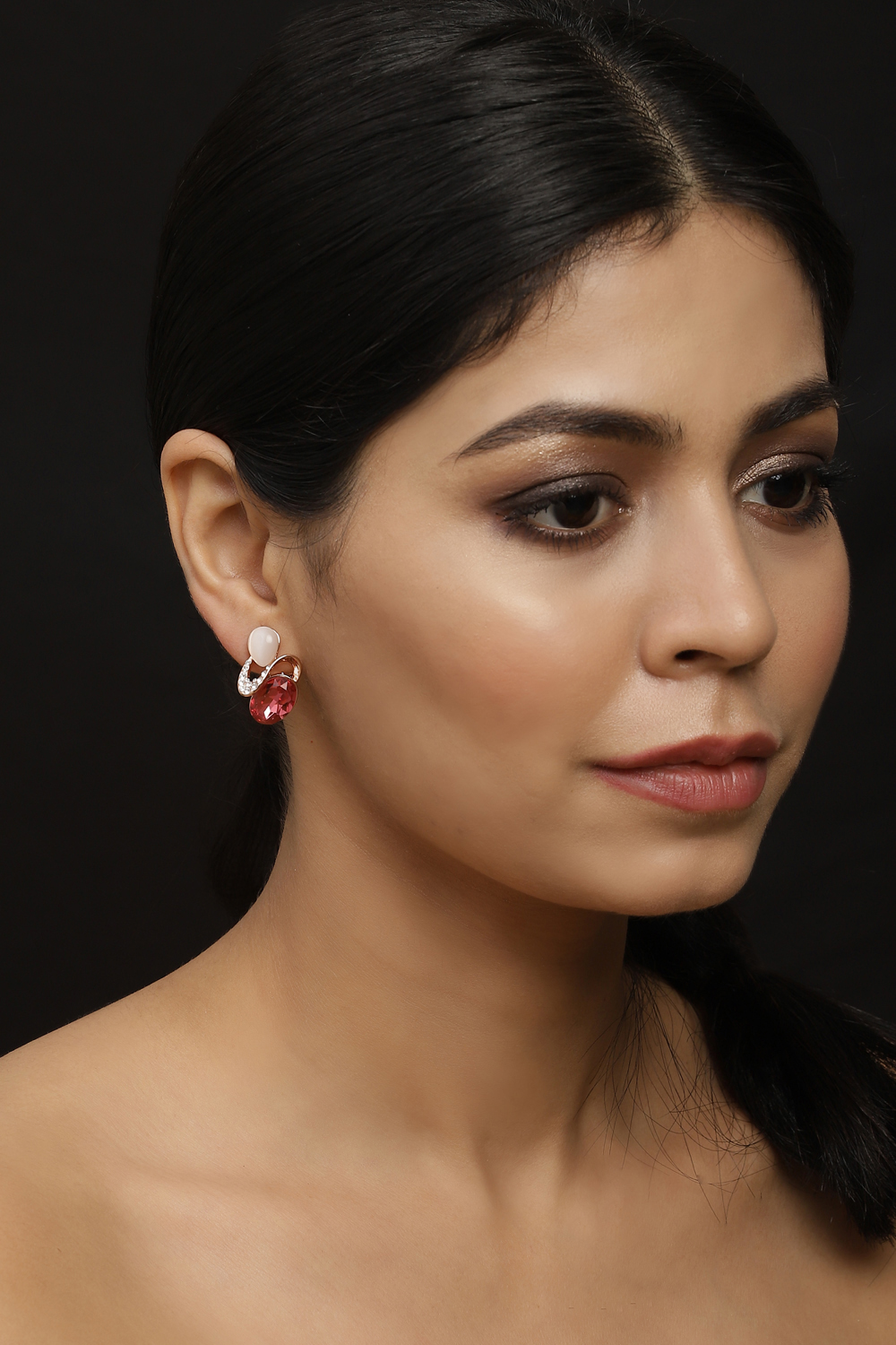 Dark Pink Earrings image number 3