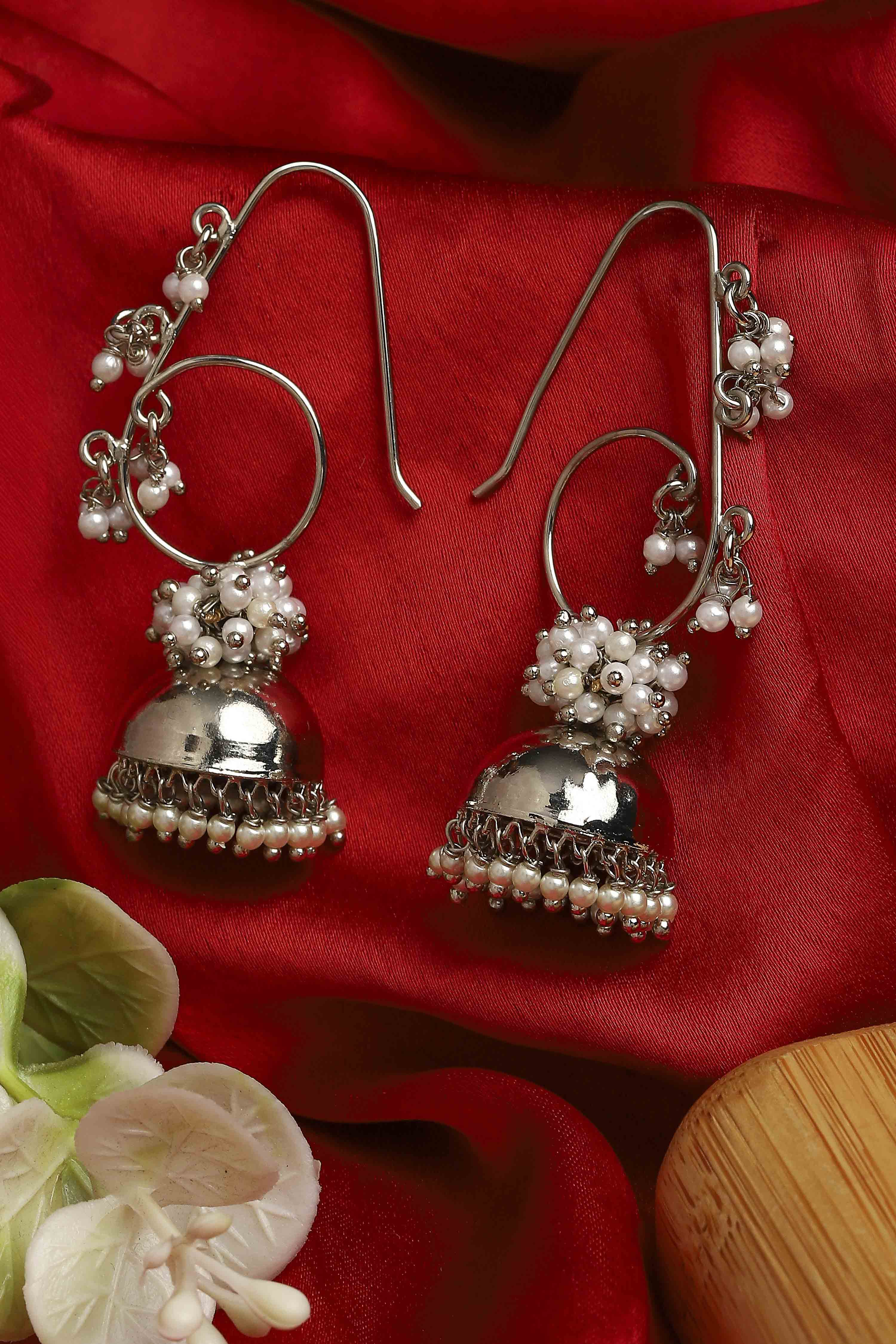 Silver Brass Jhumka image number 0