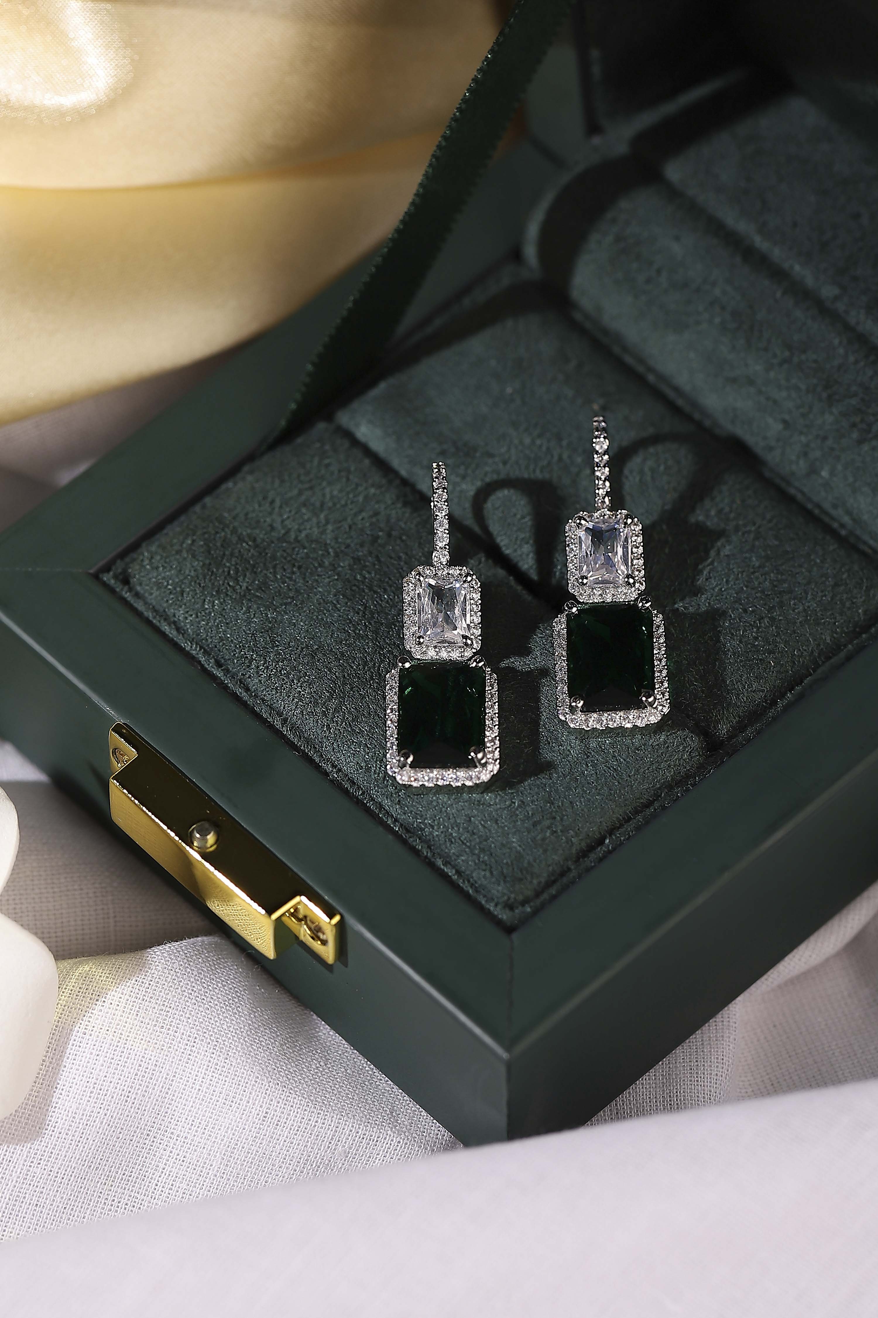 Off White Brass Drop & Danglers image number 0