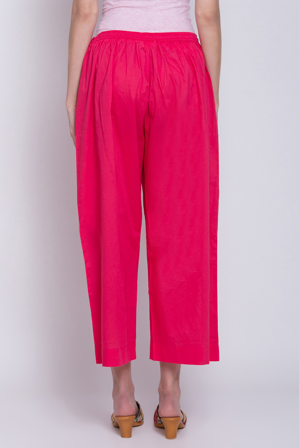 Pink Cotton Palazzo image number 3