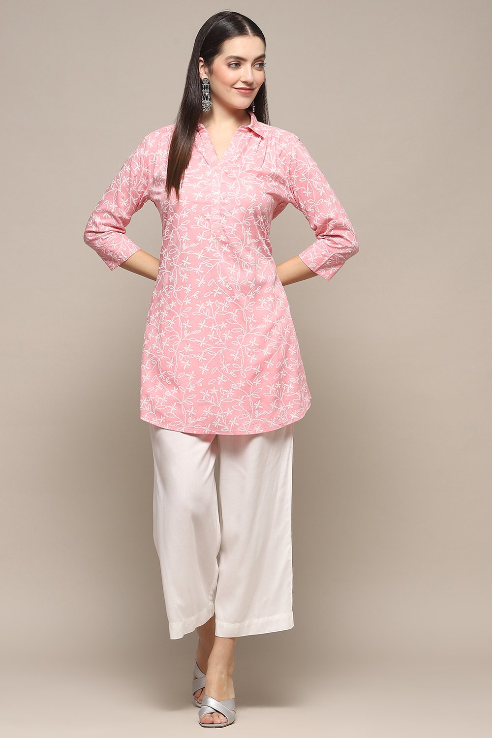 Sky Blue Rayon Straight Kurta image number 0
