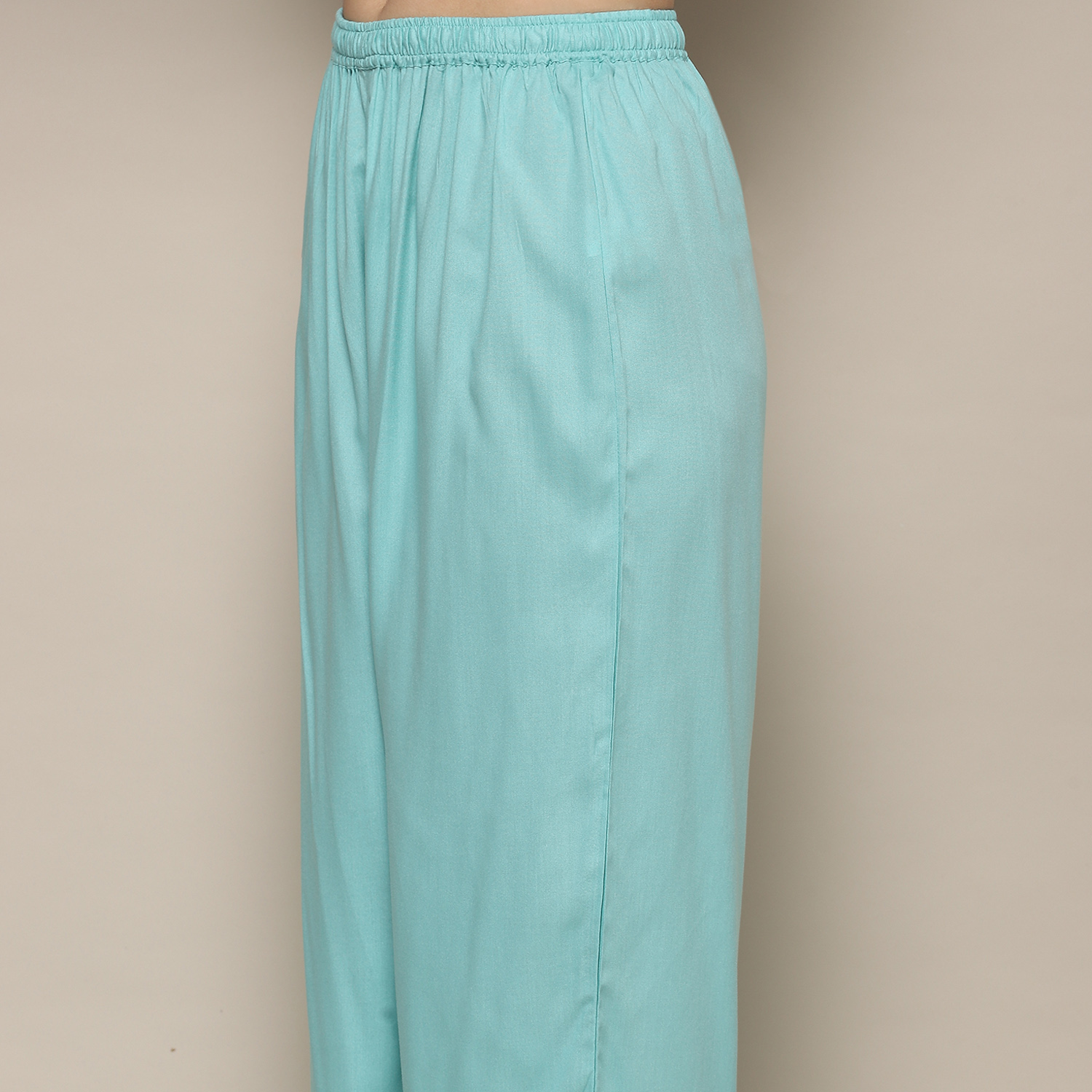 Pink Rayon Straight Suit Set image number 2