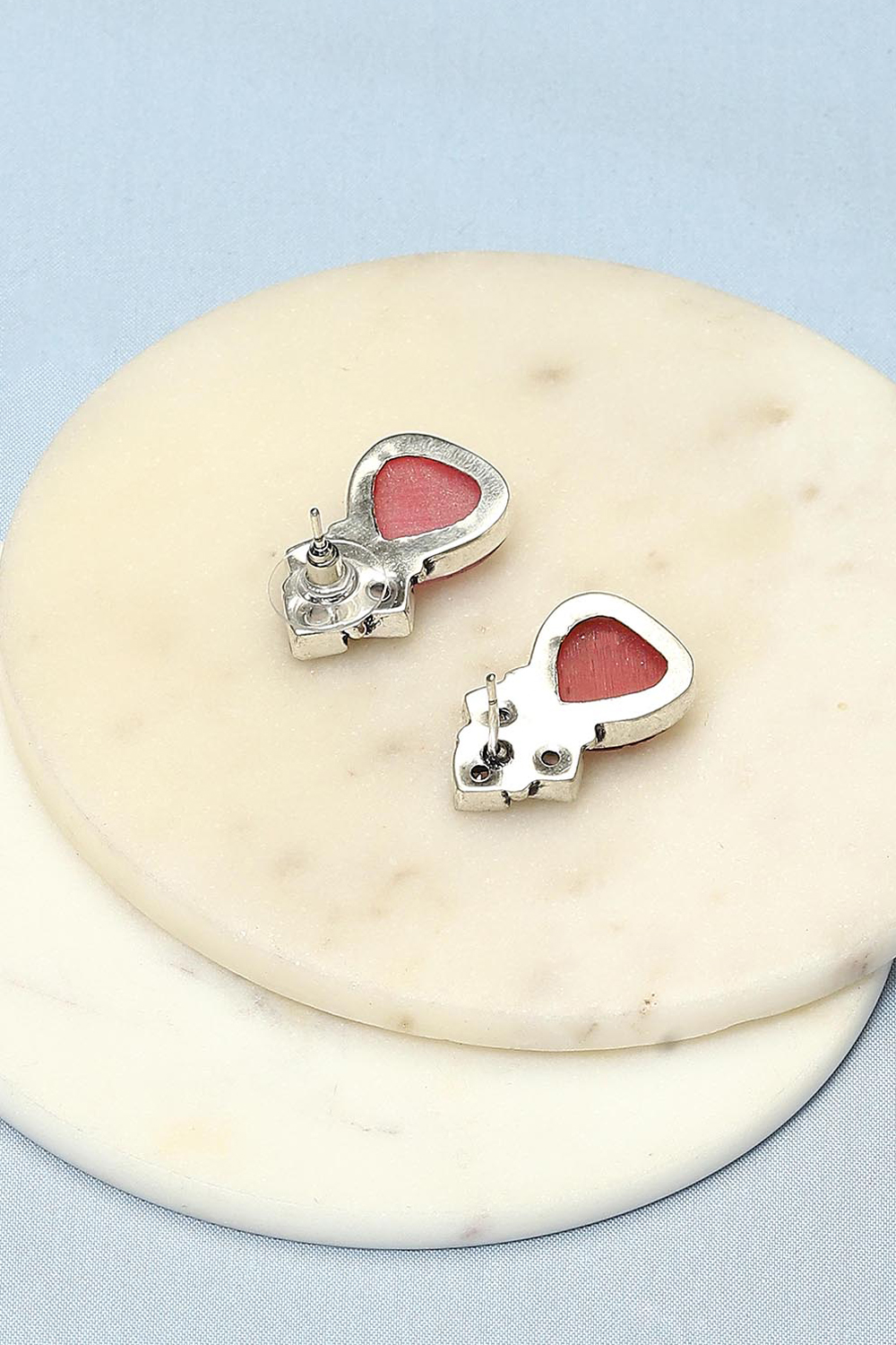 Light Pink Brass Earrings image number 2