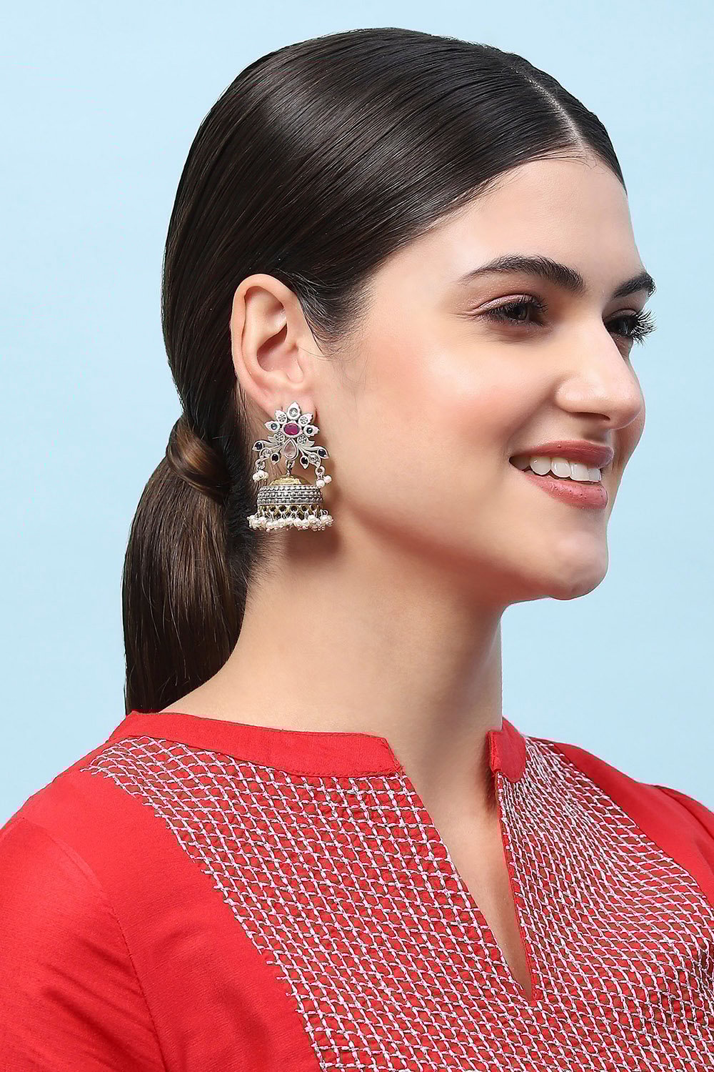 Multi Oxidised Casual Jhumka image number 1