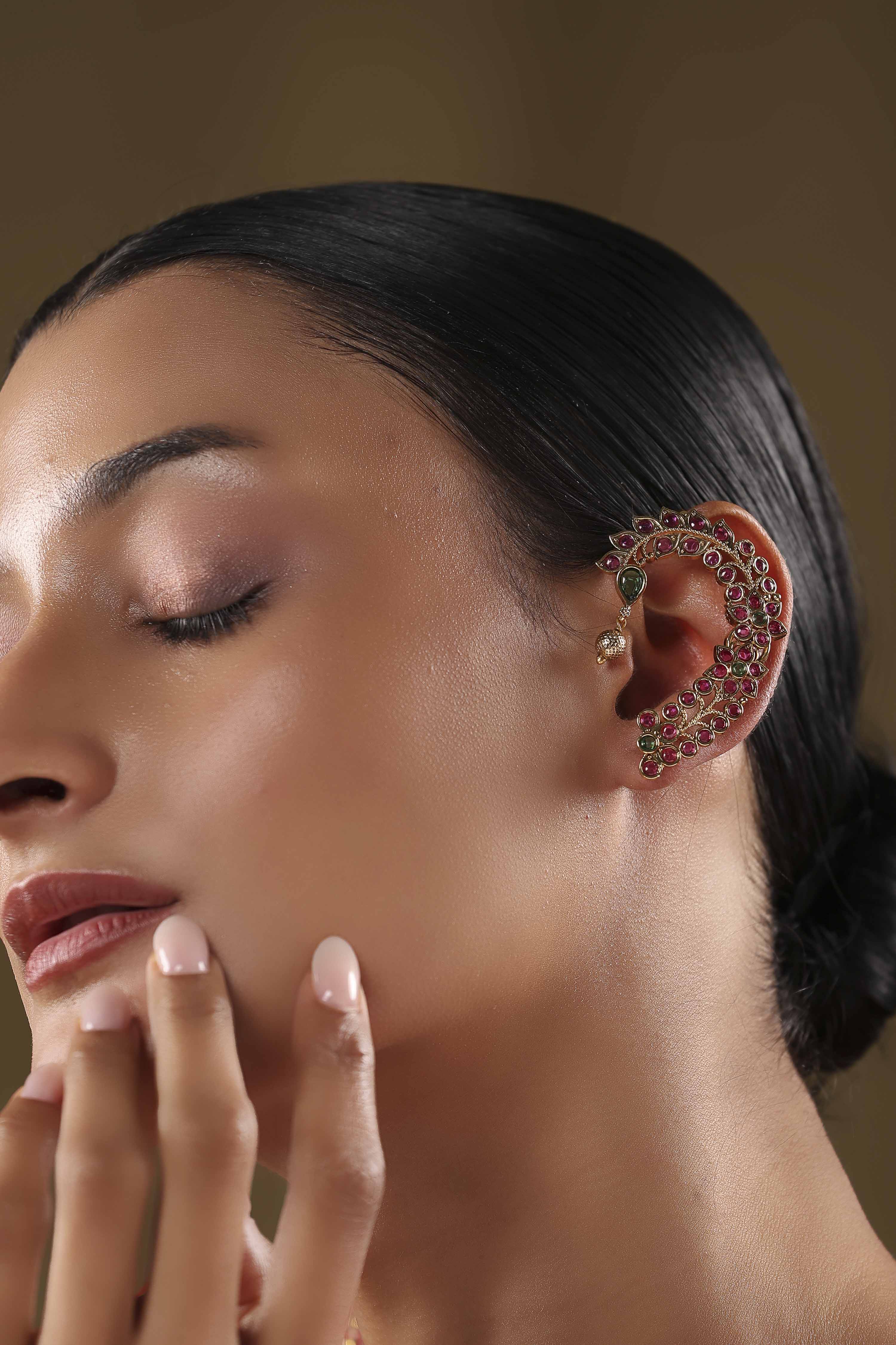 Gold Brass Earcuff image number 1