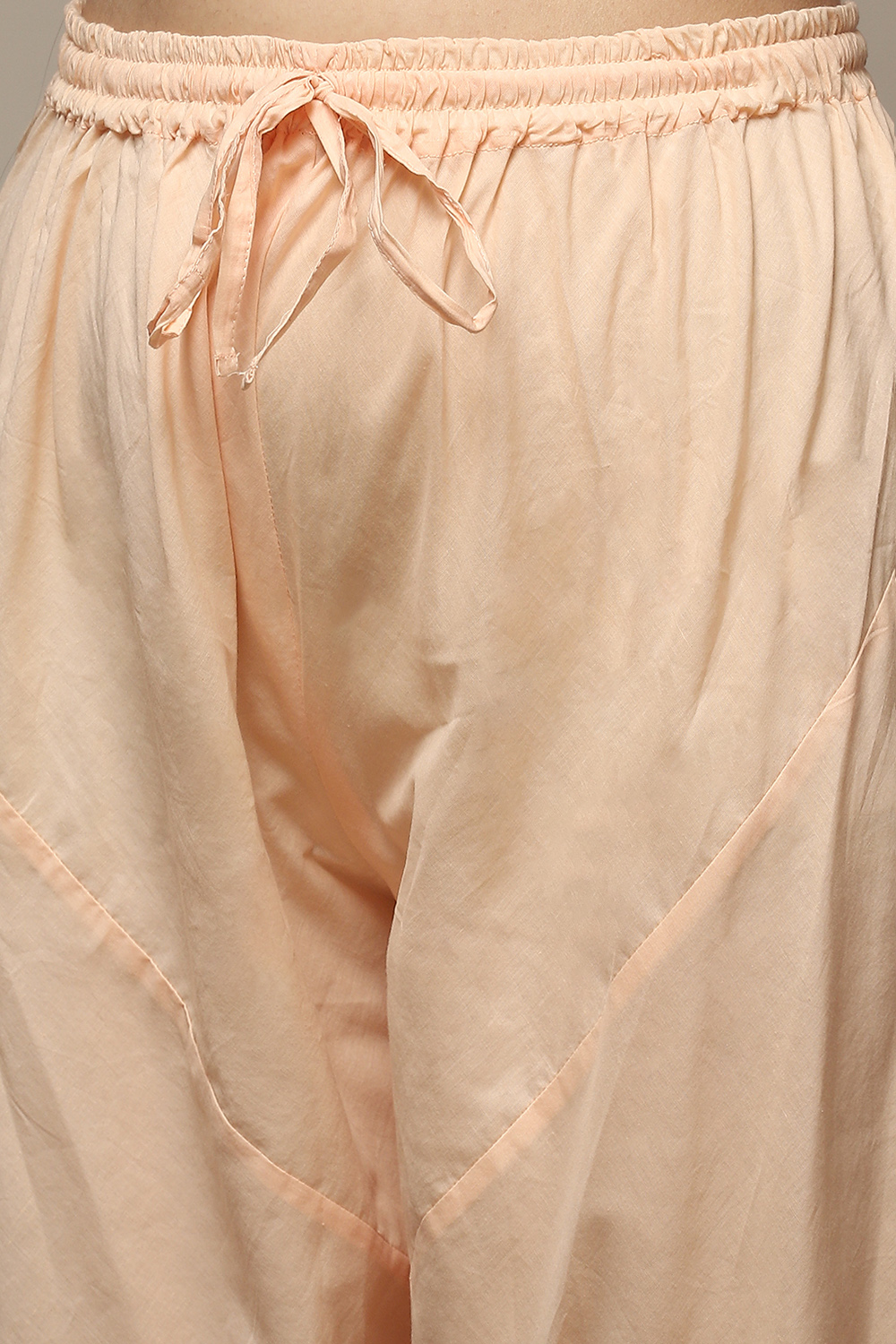 Pink Cotton Anarkali Kurta Churidar Suit Set image number 3