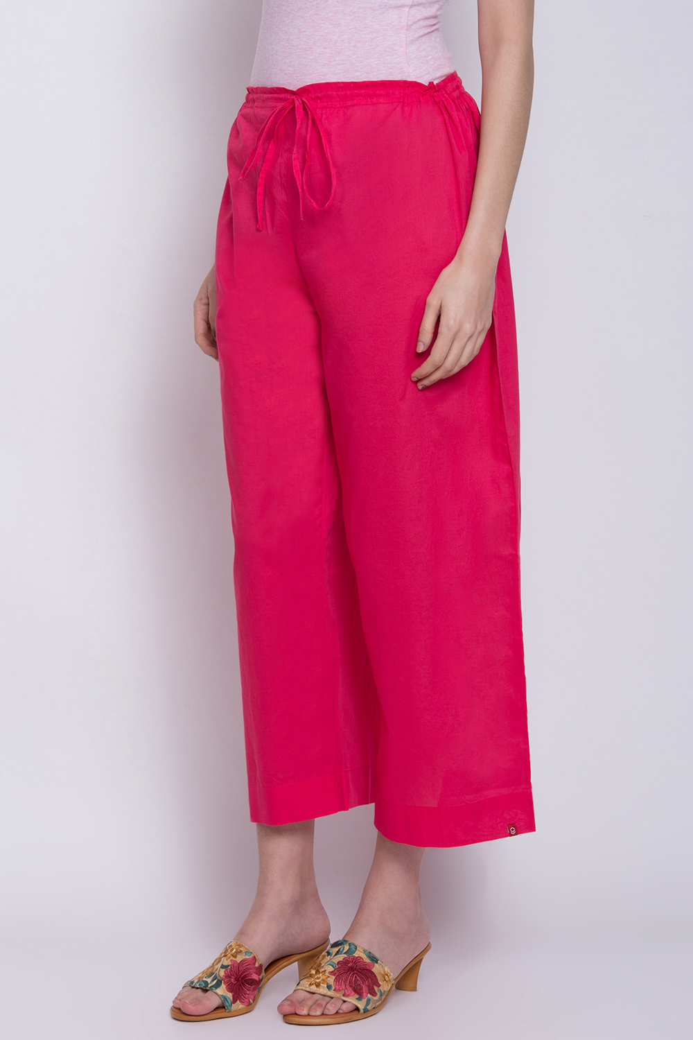 Pink Cotton Palazzo image number 1
