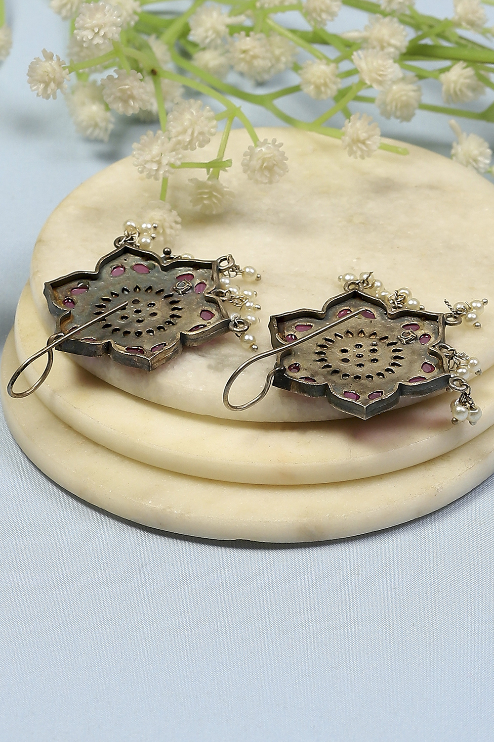 Pink Brass Drop & Danglers image number 2