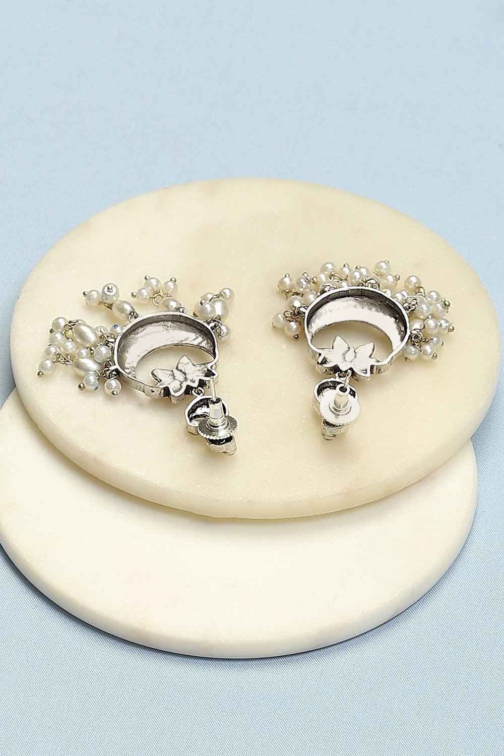 Blue Brass Earrings image number 2