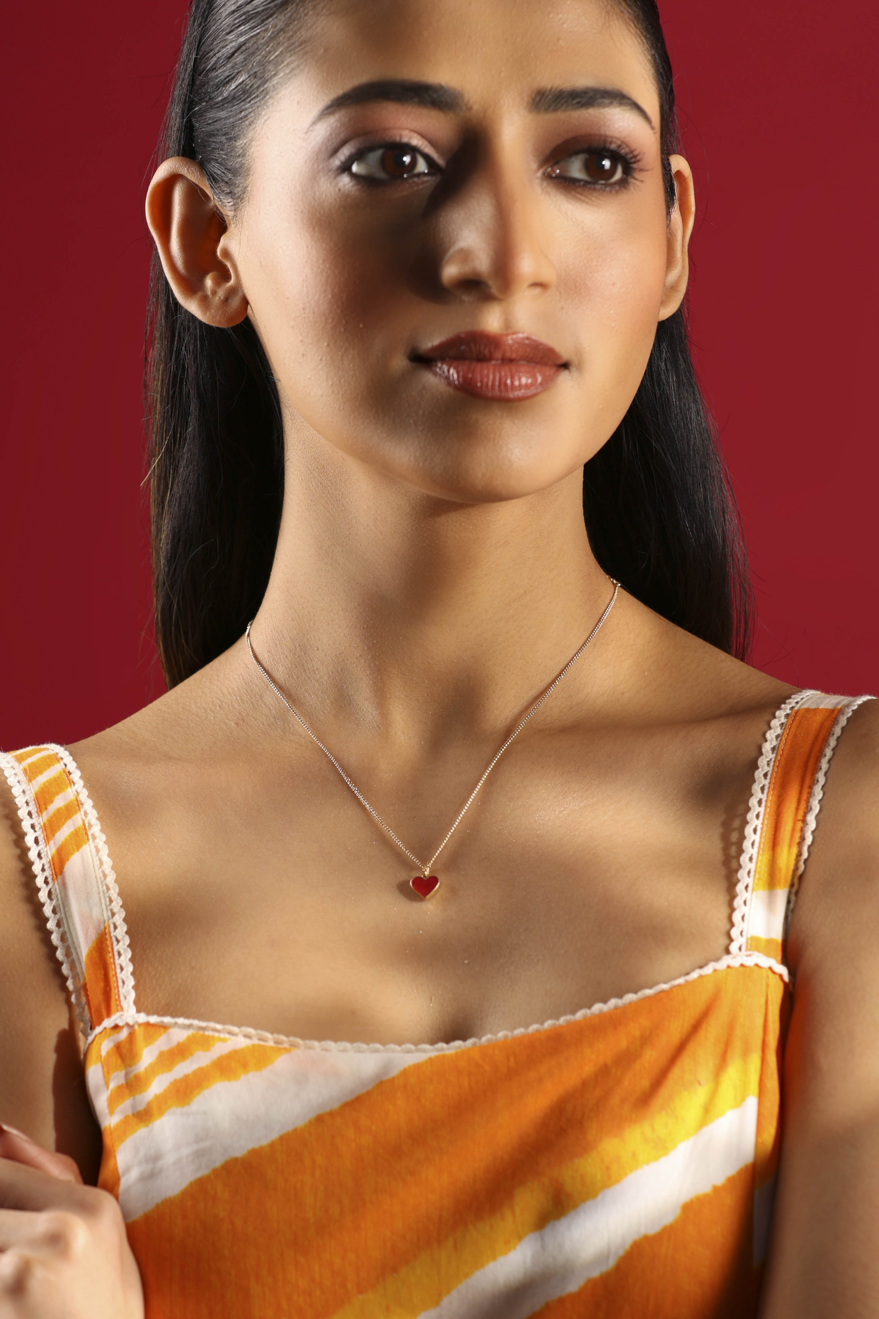 Red Brass Necklace image number 3