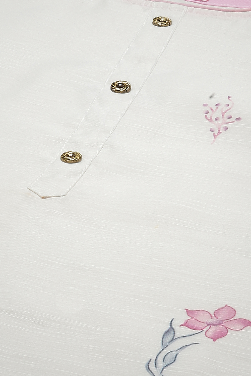 Pink Linen Digital Print Unstitched Suit Set image number 15