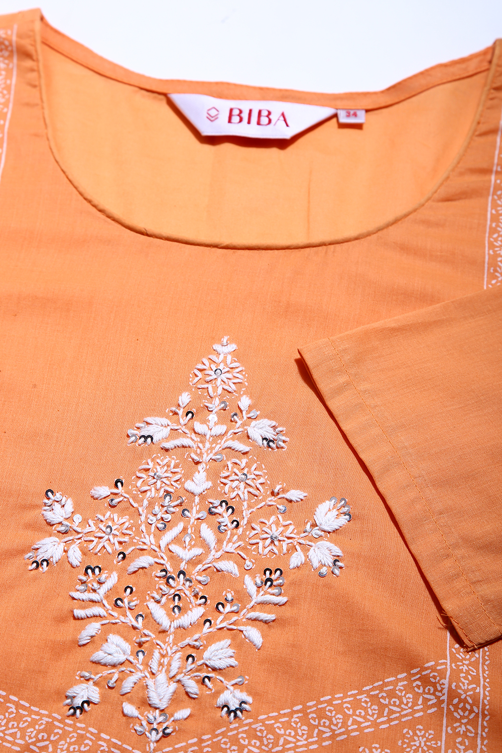 Sea Green Chikankari Embroidered Kurta image number 1