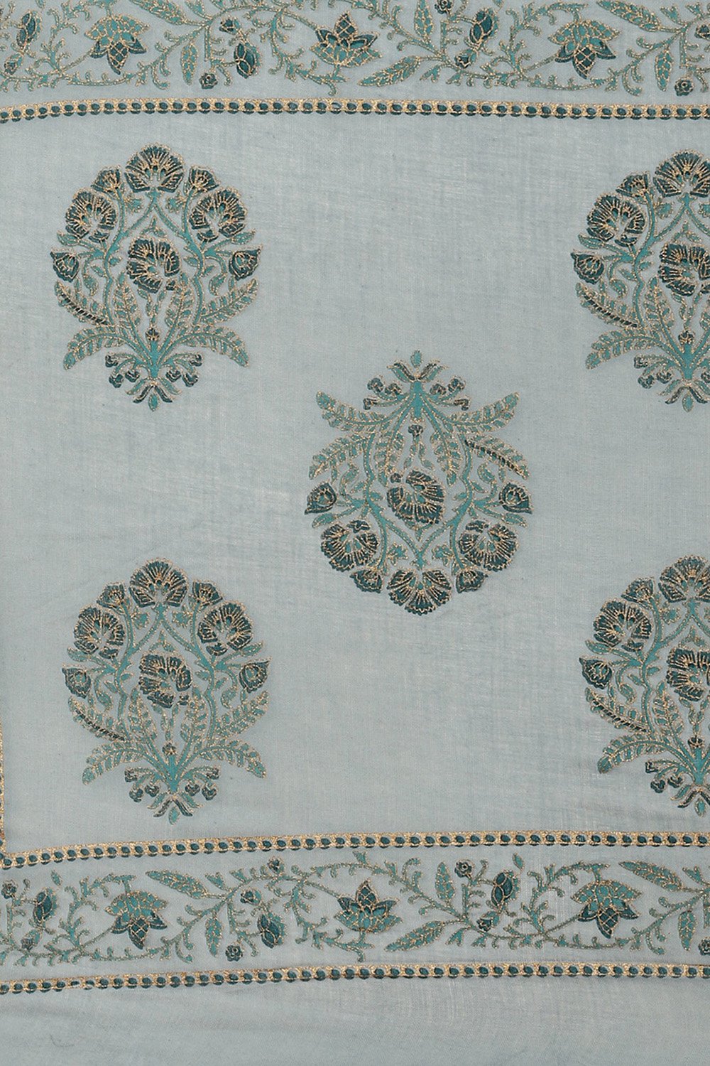 Assorted Cotton Hand Block Print Unstitched Suit Set image number 3