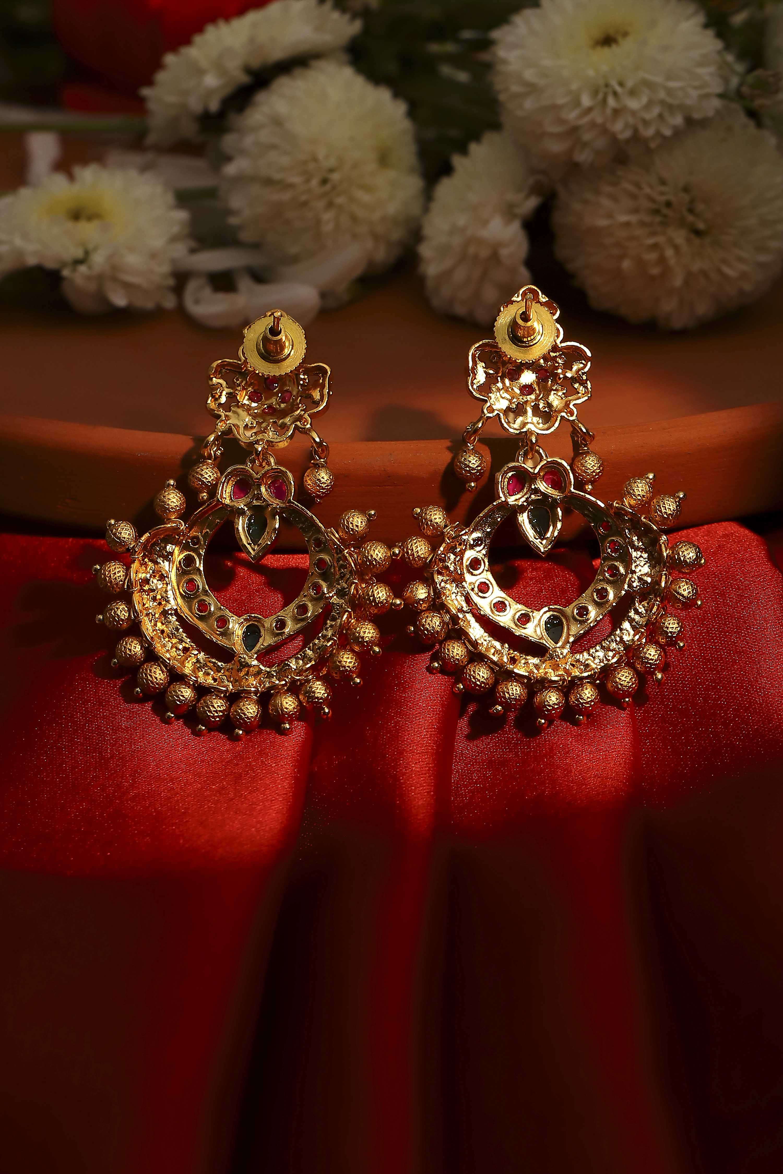 Multicolour Textured Earrings image number 6