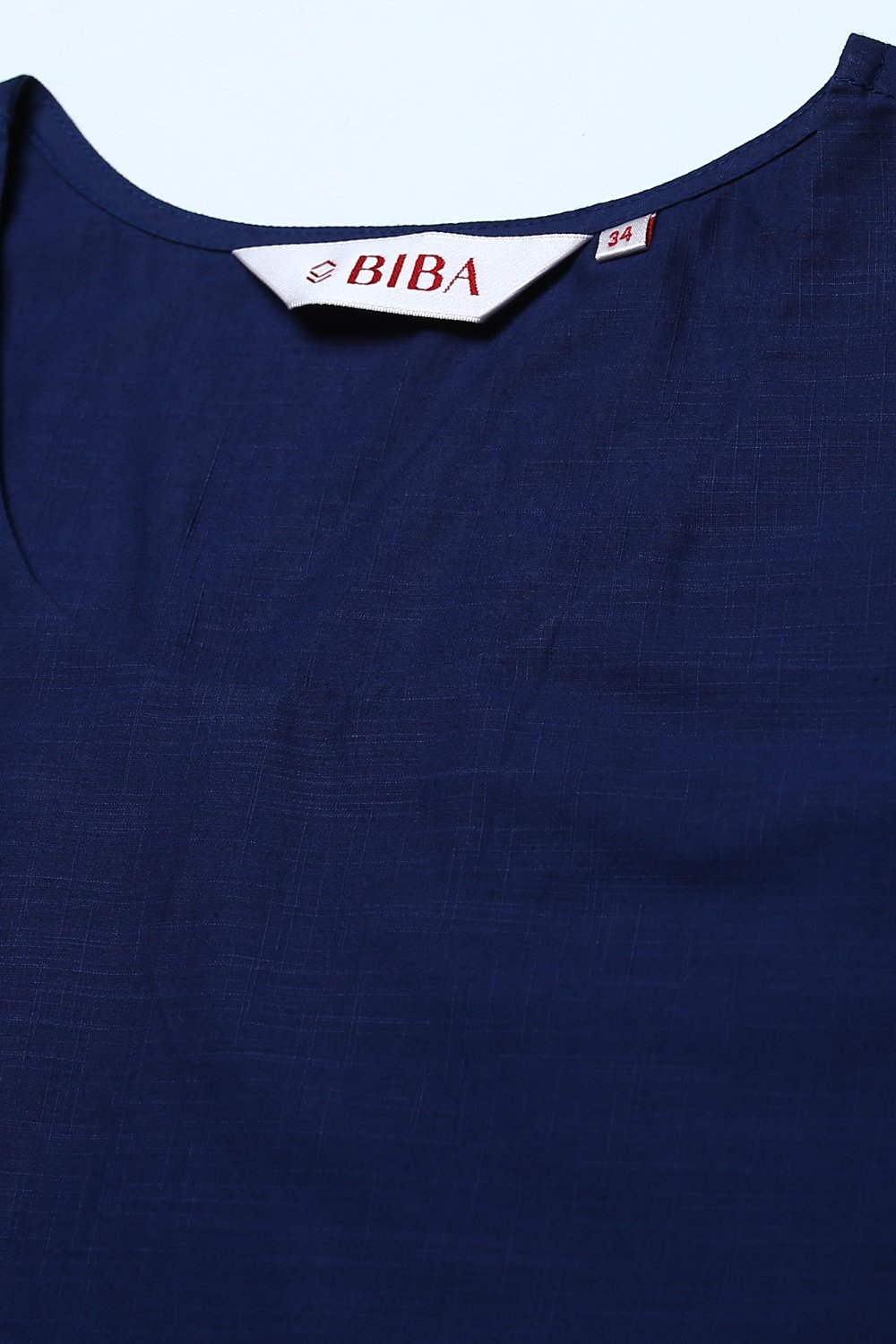 Indigo Art Silk Fusion Kurta Relaxed Pant Suit Set image number 2
