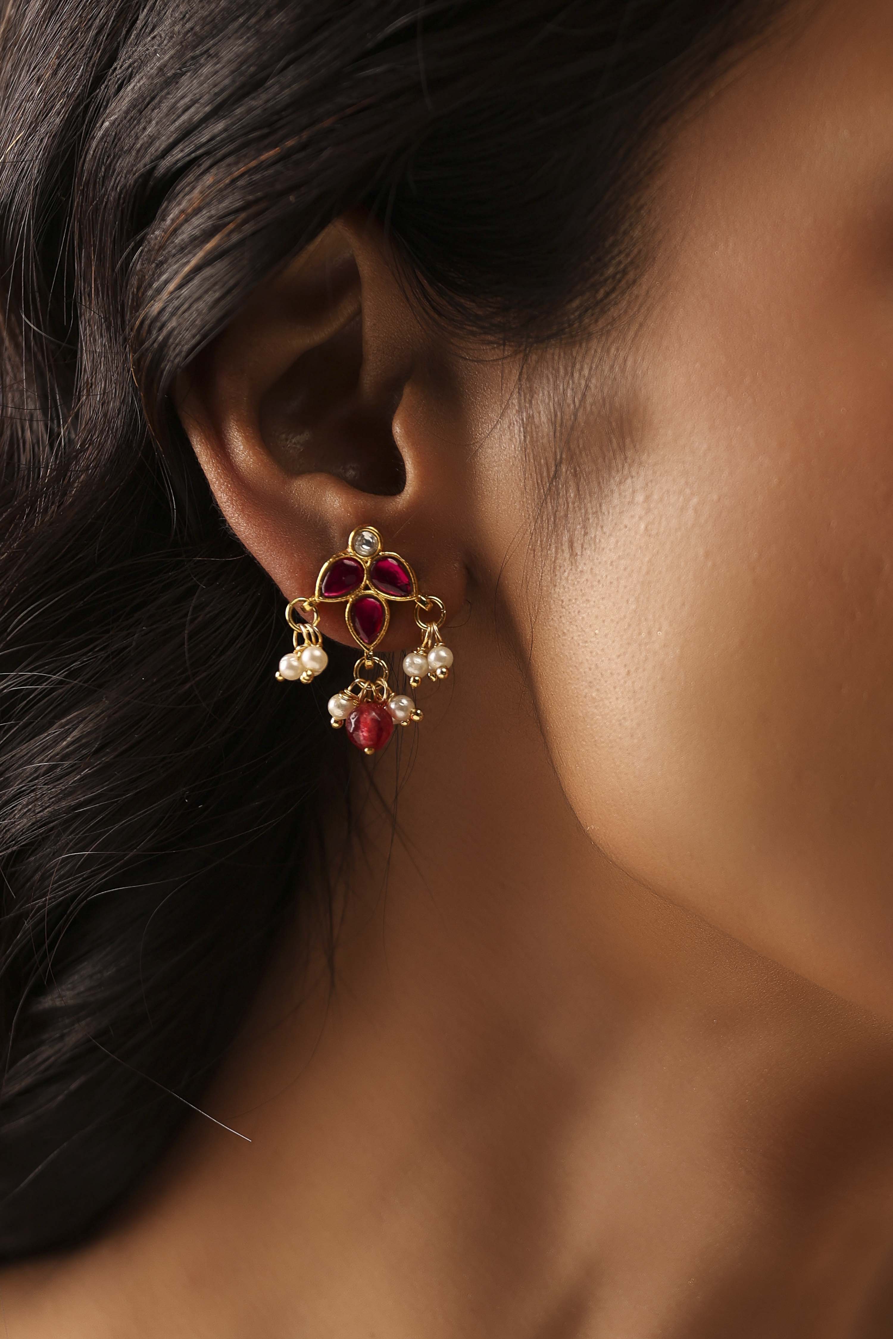 Pink Brass Studs image number 1