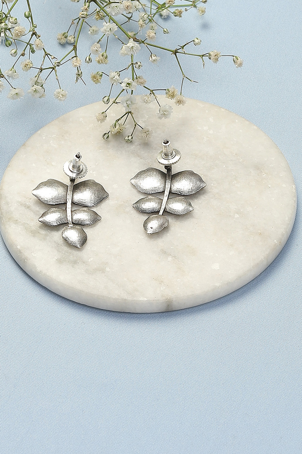 Oxidised Brass Earrings image number 2