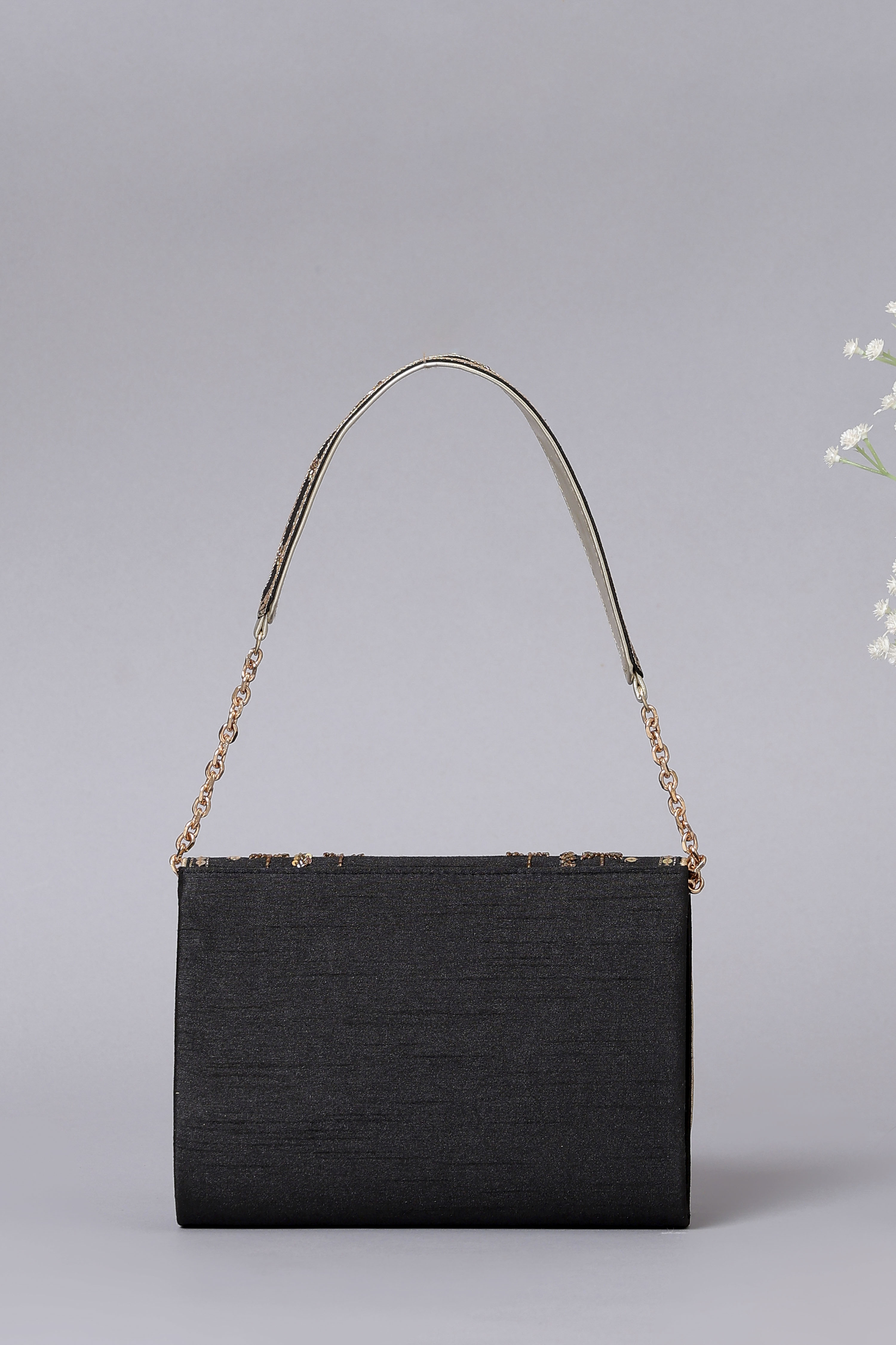 Black Zardosi-Inspired Clutch image number 5