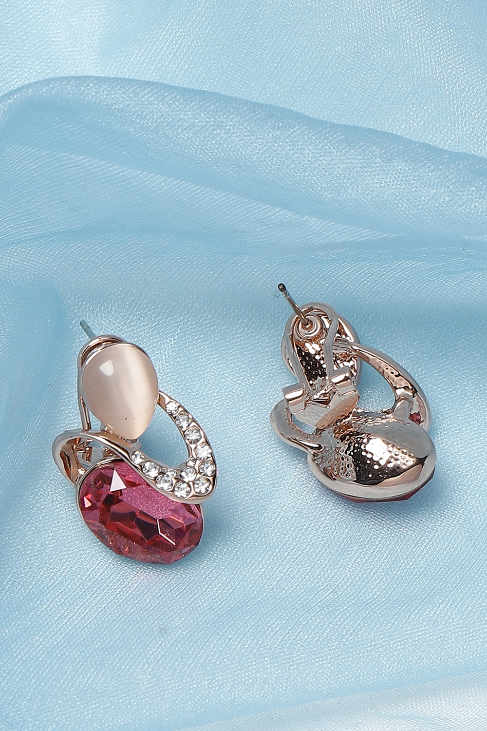 Dark Pink Earrings image number 2
