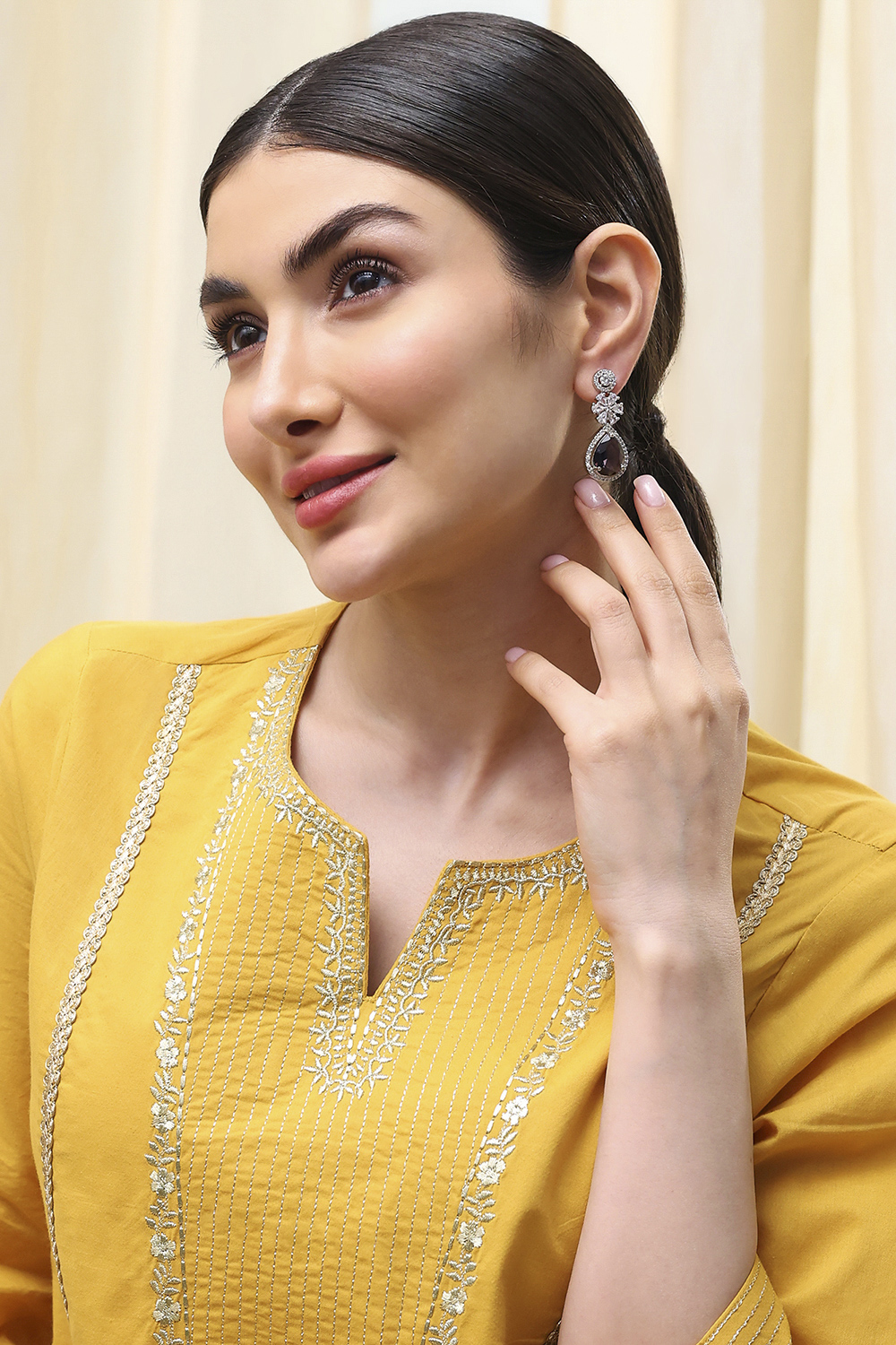 Purple Brass Drop & Danglers image number 3