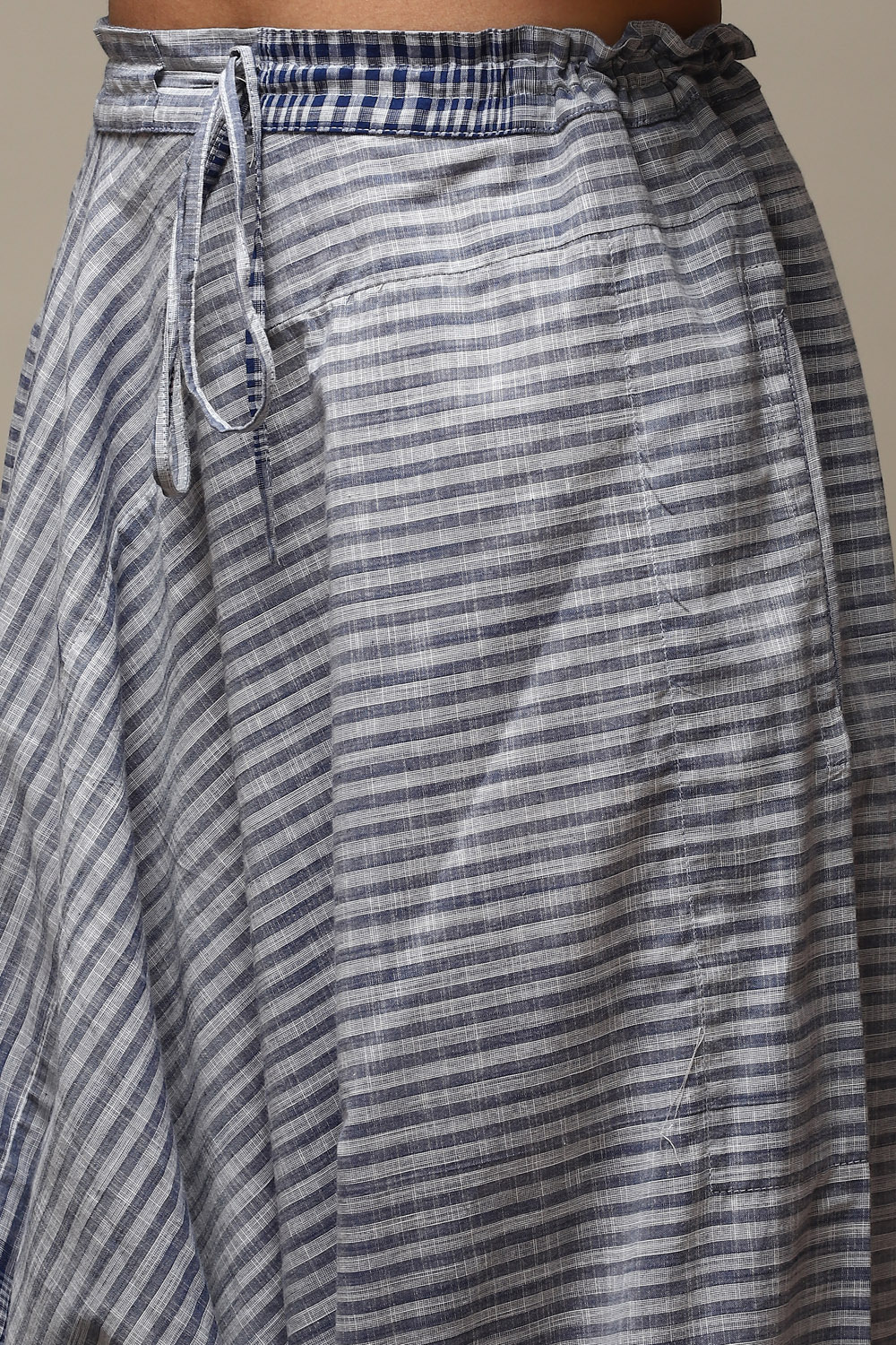 Indigo Cotton Flared Yarndyed 2 Piece Set image number 2