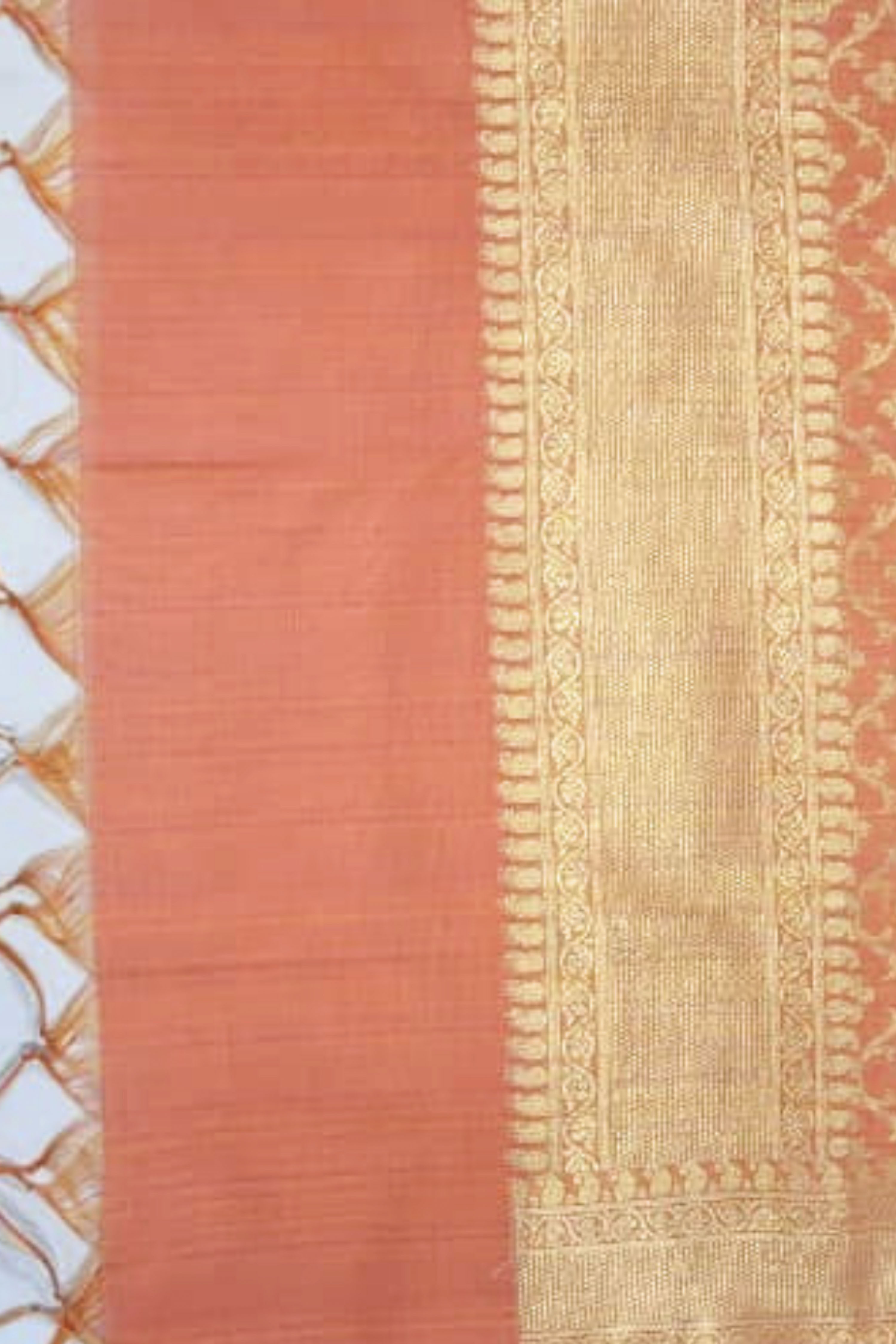 Pink Chanderi Silk Printed Unstitched Suit Set image number 4