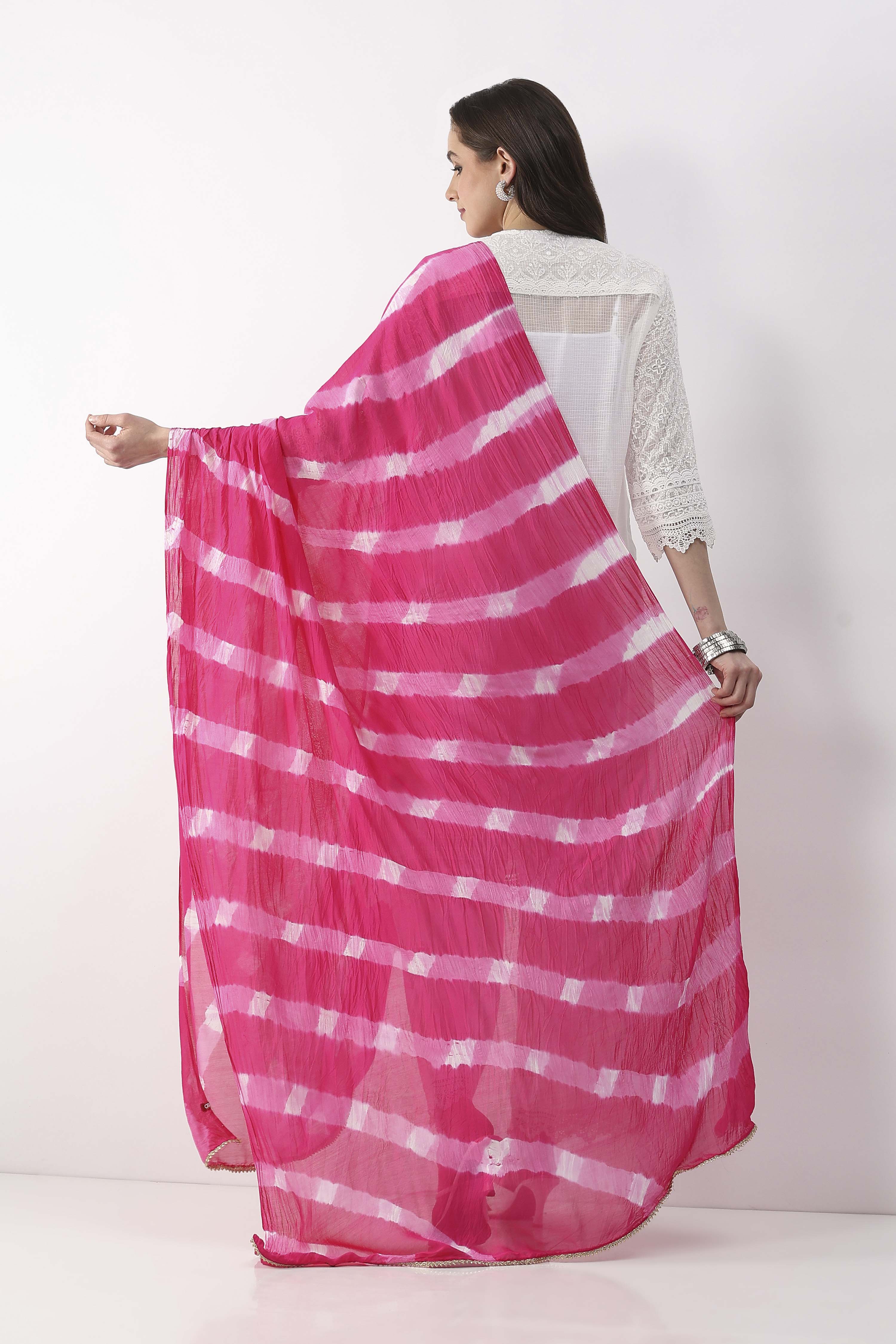 Pink  Na Dupatta image number 2