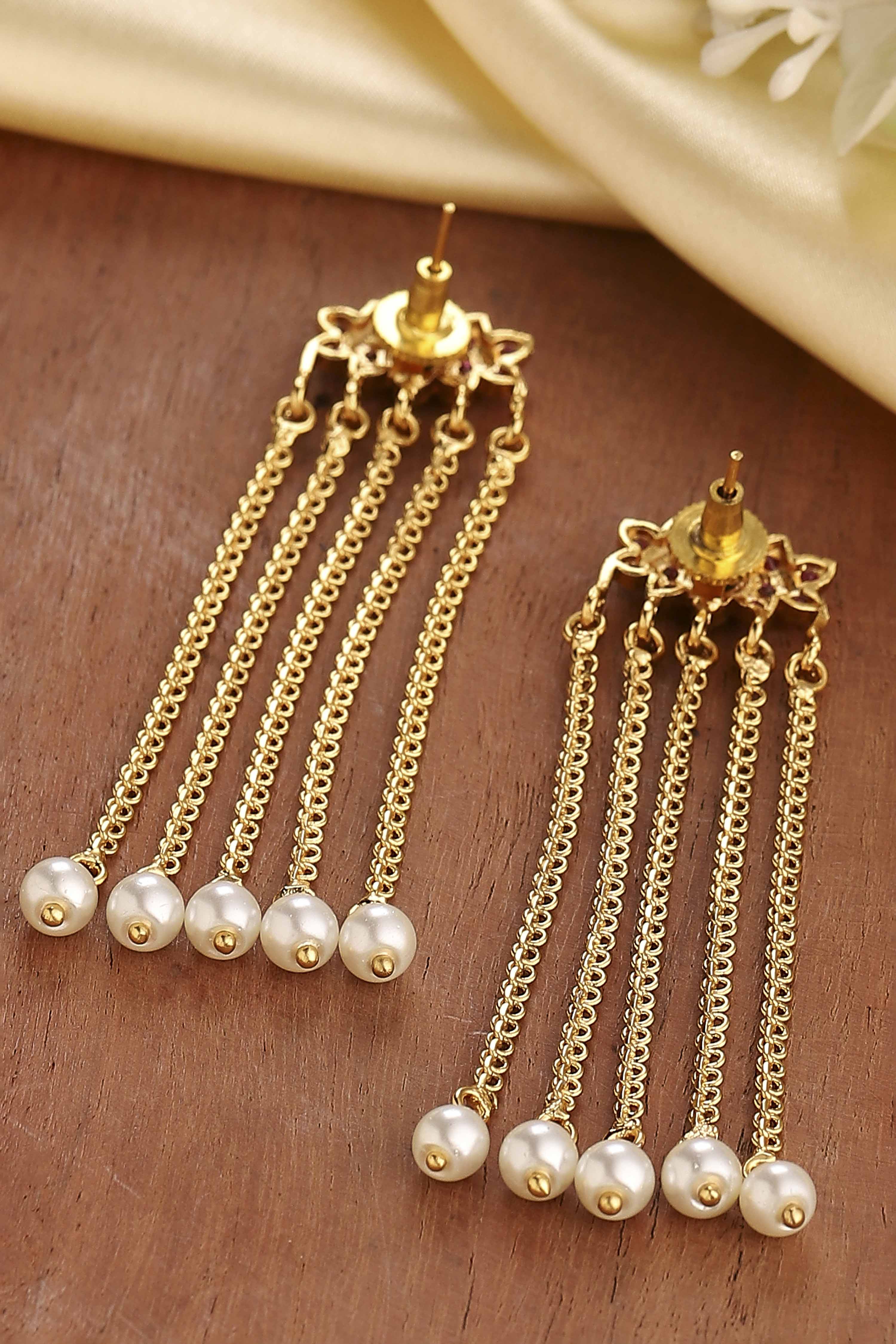 Multi Brass Drop & Danglers image number 2