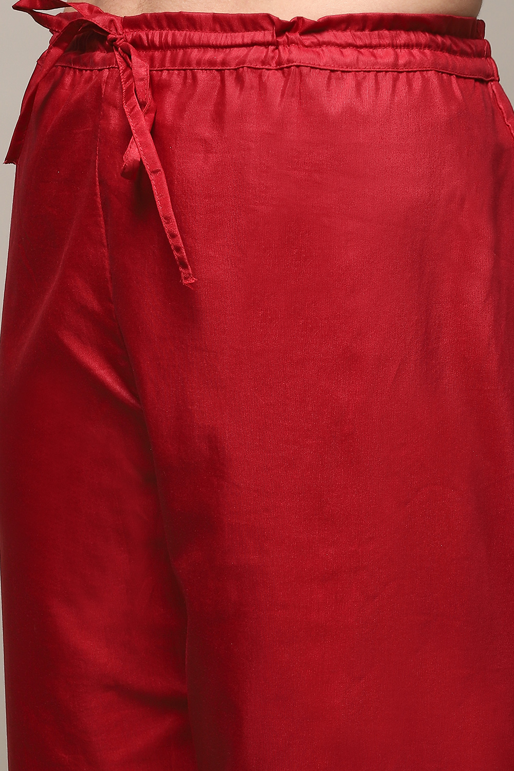 Sap Green Art Silk Straight Kurta Palazzo Suit Set image number 2