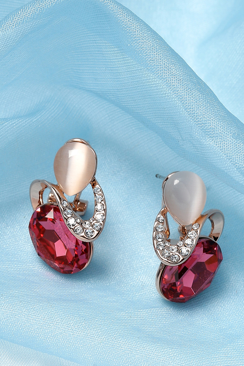 Dark Pink Earrings image number 0