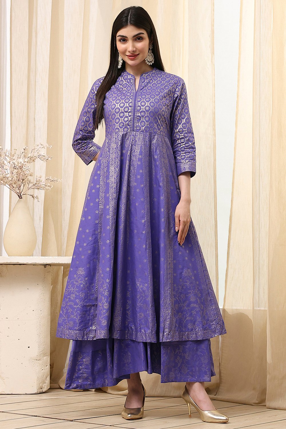 Lavender Cotton  Dress image number 4