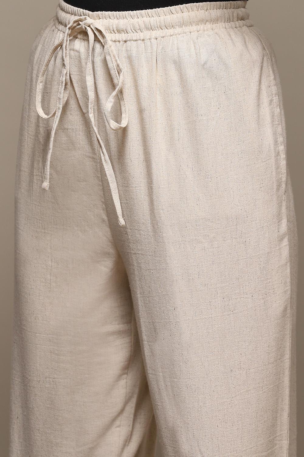 Black Cotton Blend Narrow Pant image number 1