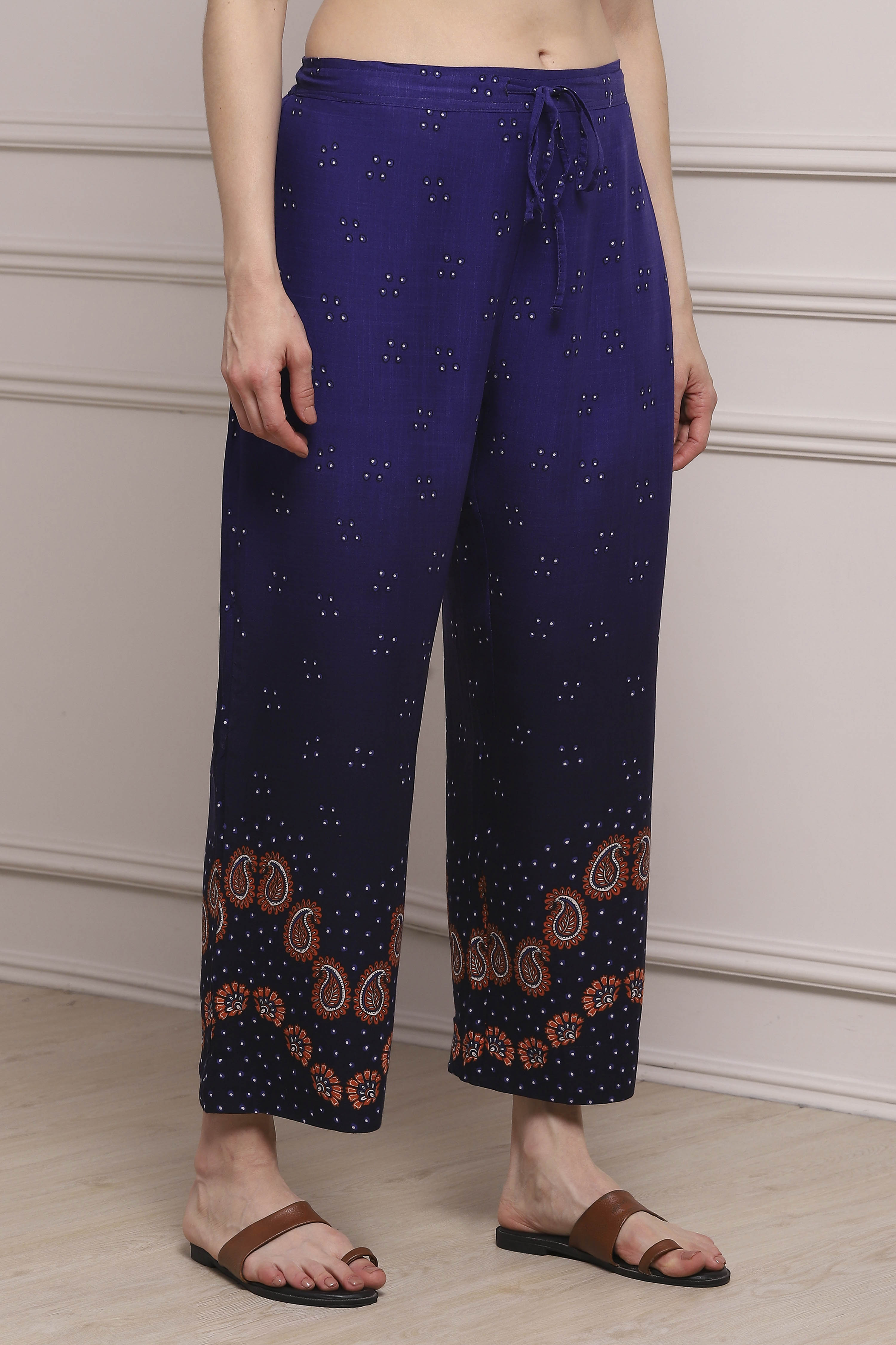 Green Rayon Palazzo image number 3