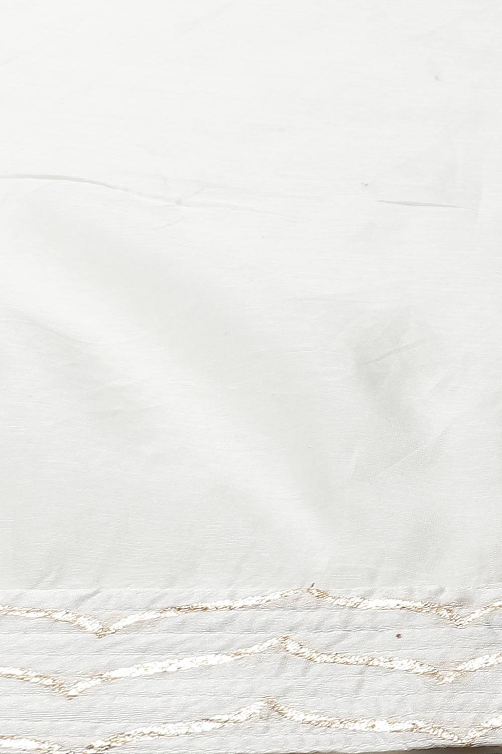 Blue Cotton Silk Straight Yarndyed Suit Set image number 3