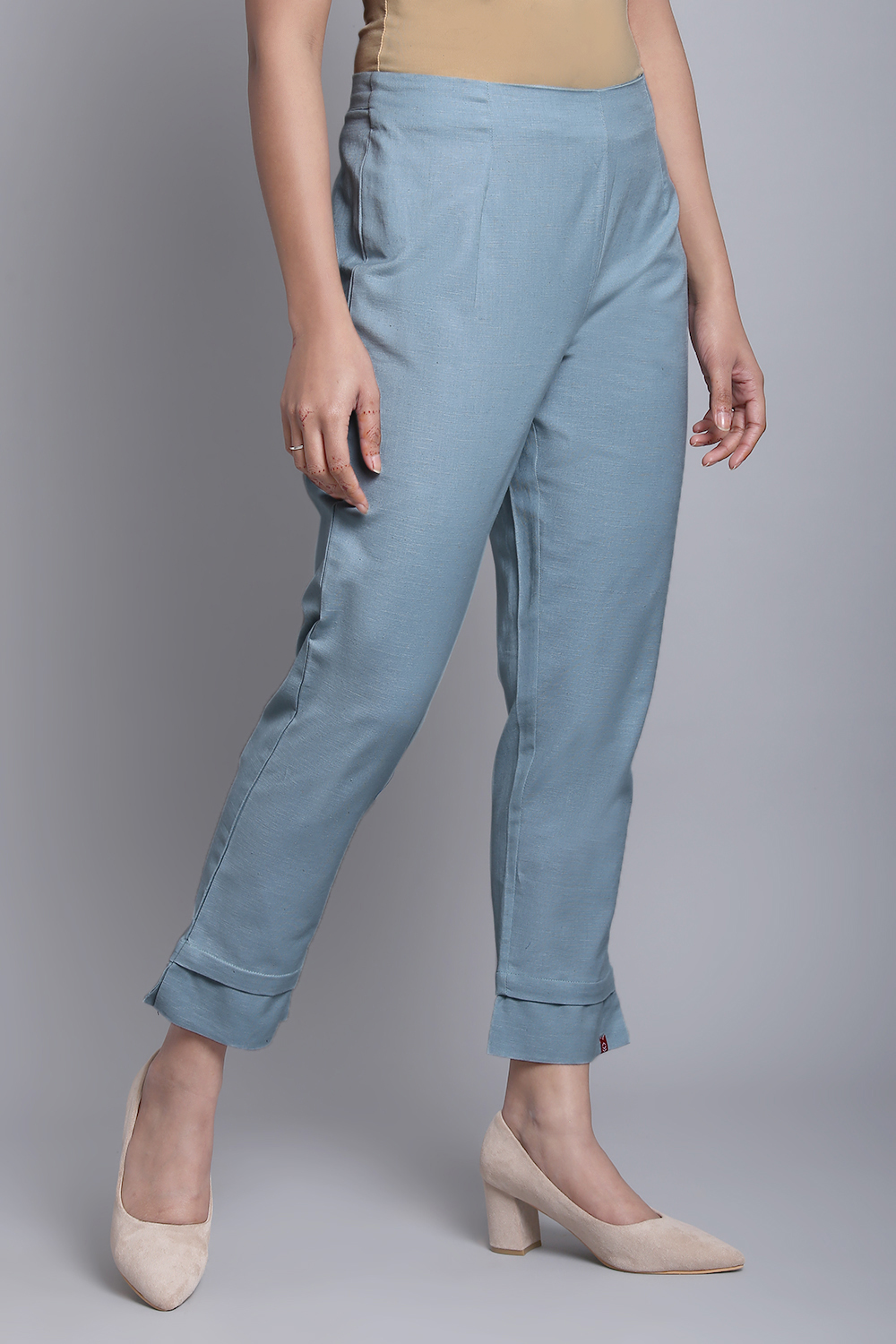 Green Bay Cotton Blend Solid Pant image number 2
