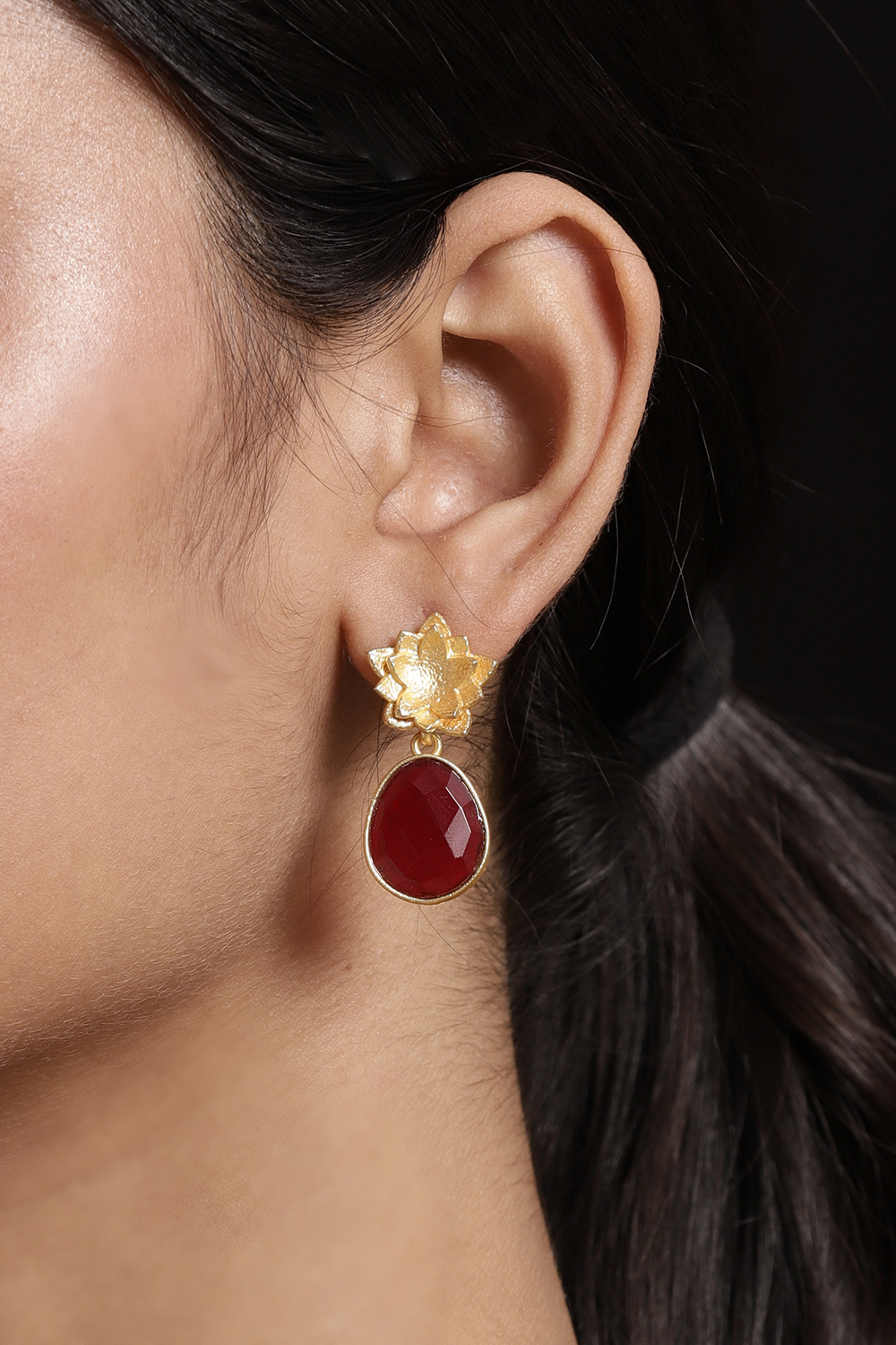 Maroon Earrings image number 1