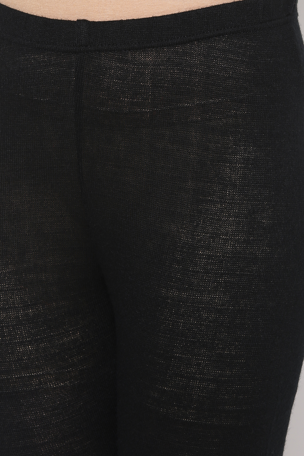 Ecru Woolen Leggings image number 1
