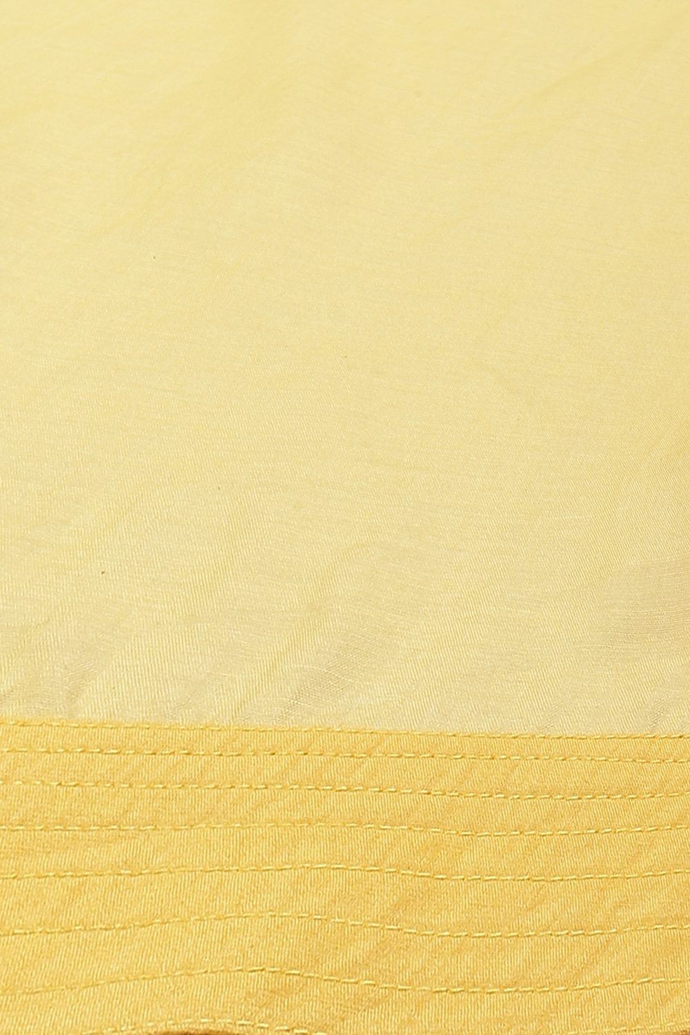Yellow Cotton Silk Straight Embroidered Suit Set image number 3
