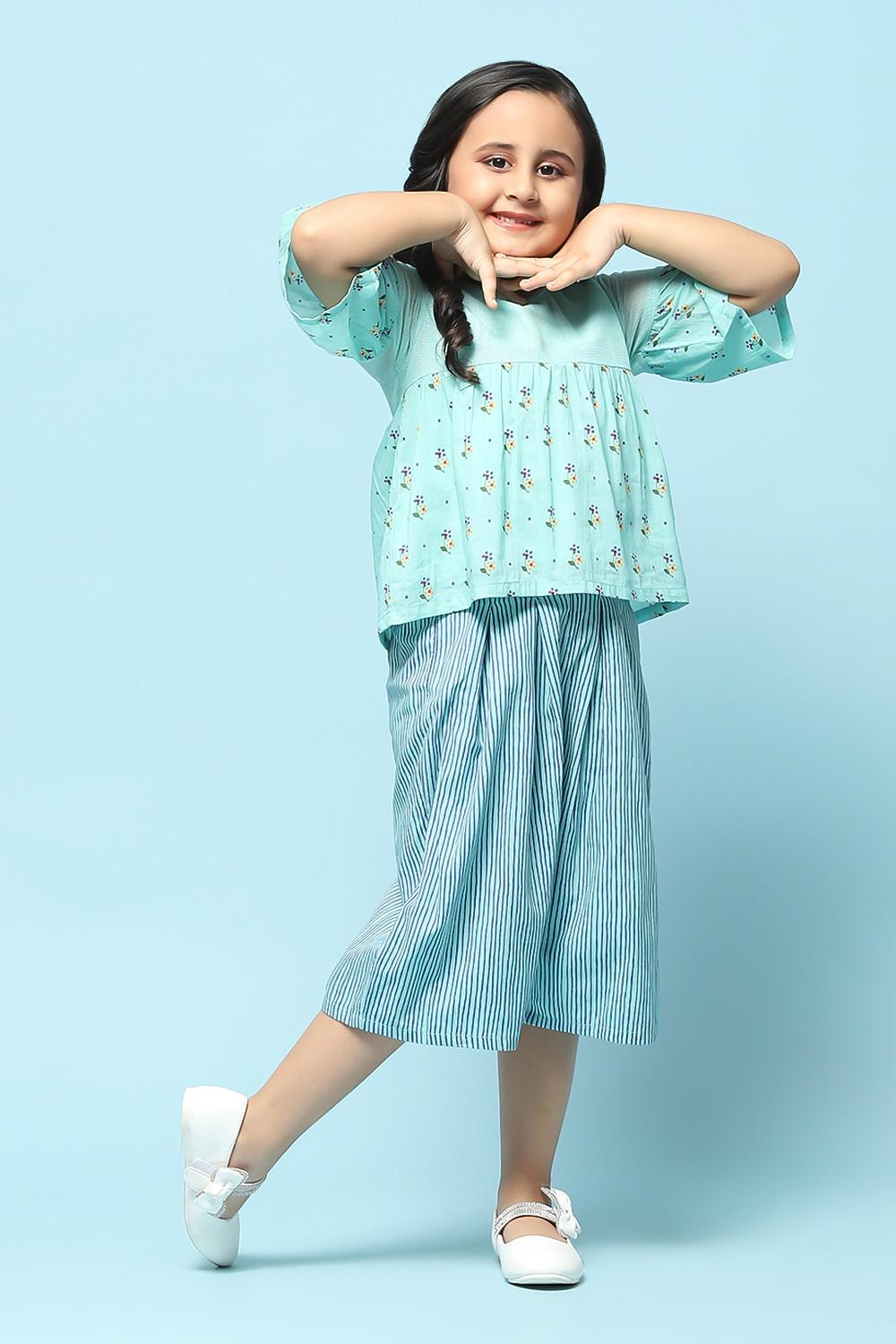 Pink Cotton Straight Printed Kurta Set image number 0