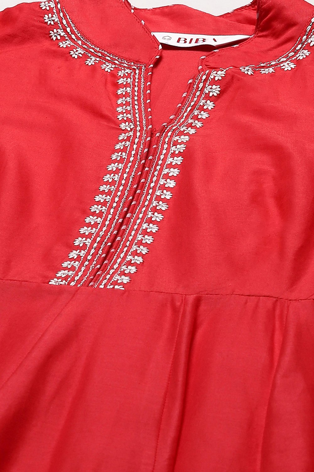 Black Cotton Anarkali Printed Kurta Churidar Suit Set image number 1