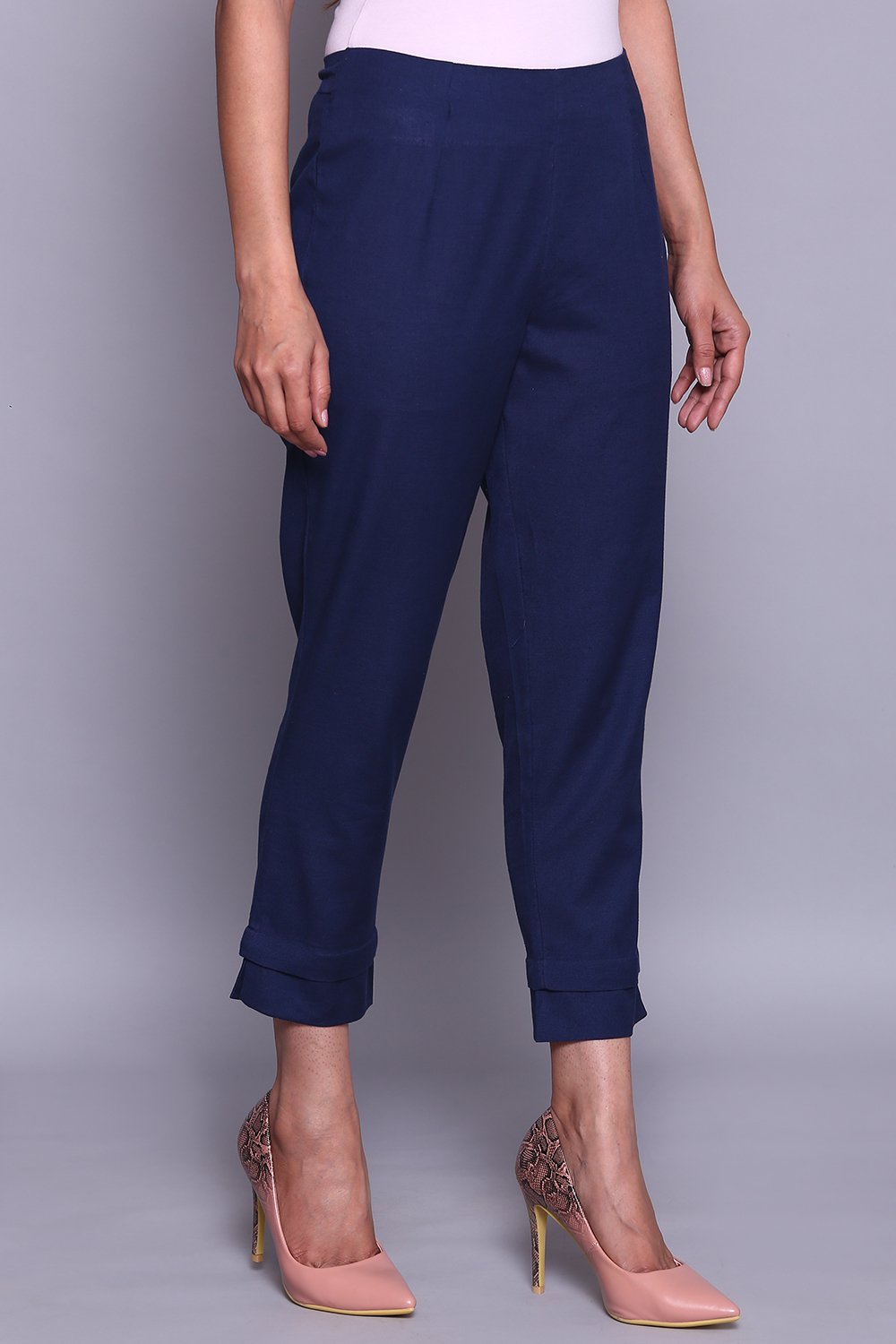 Green Bay Cotton Blend Solid Pant image number 0