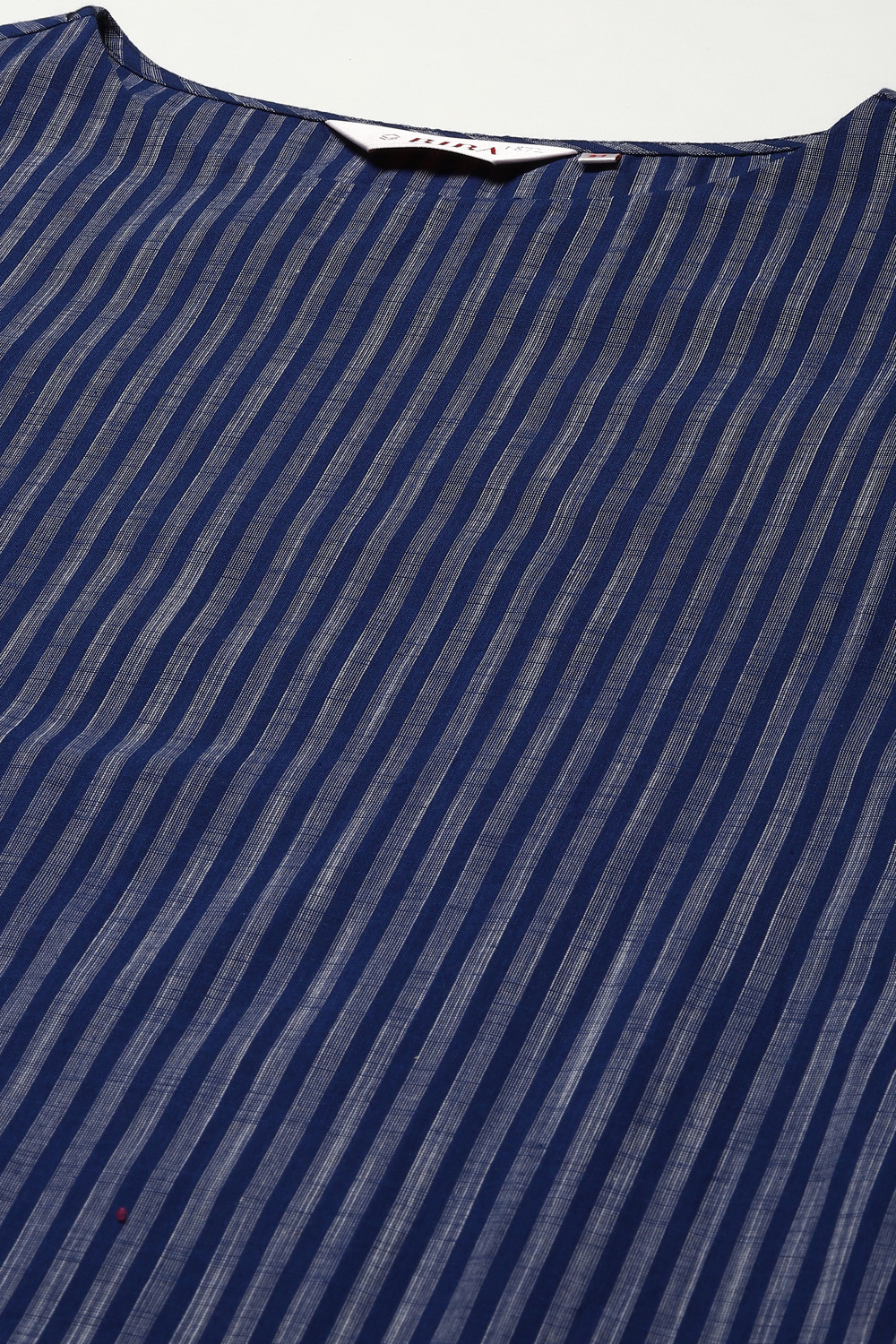 Indigo Cotton Flared Yarndyed 2 Piece Set image number 1