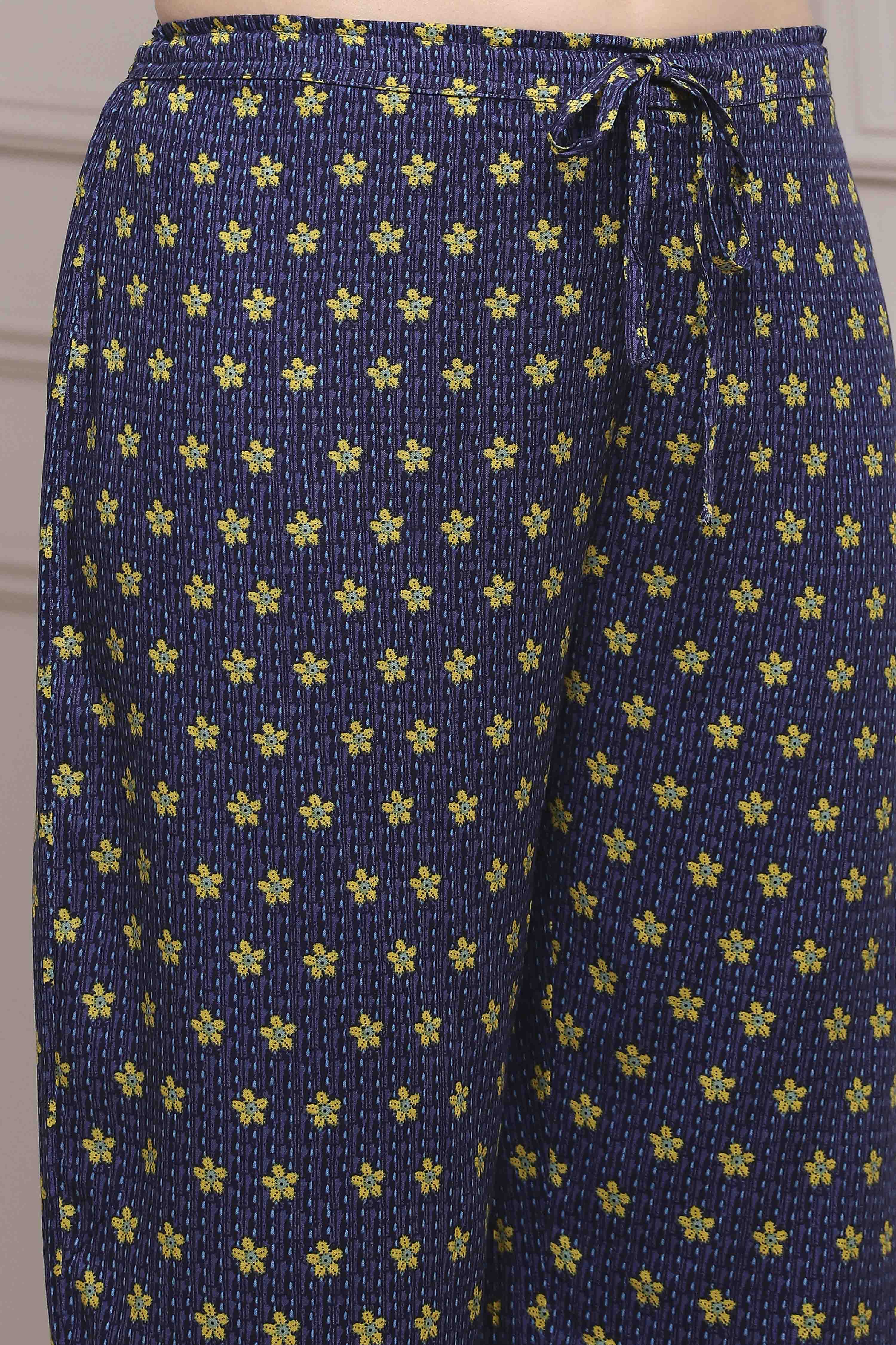 Coral Rayon Straight Palazzo image number 1