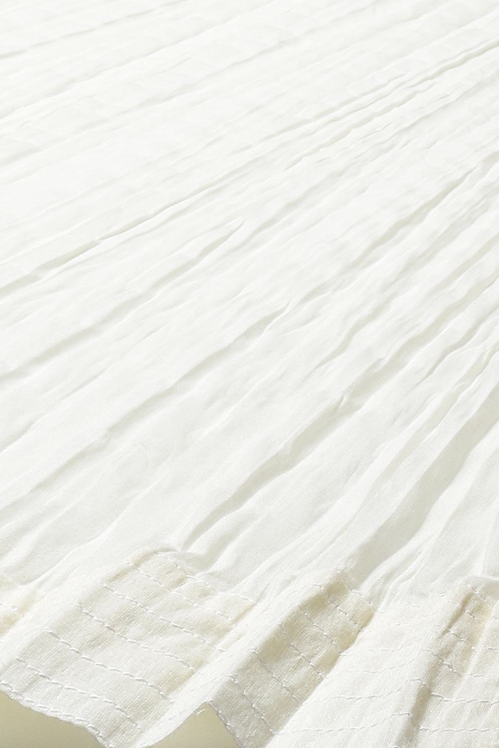 Off White Cotton Silk Straight Printed Suit Set image number 3