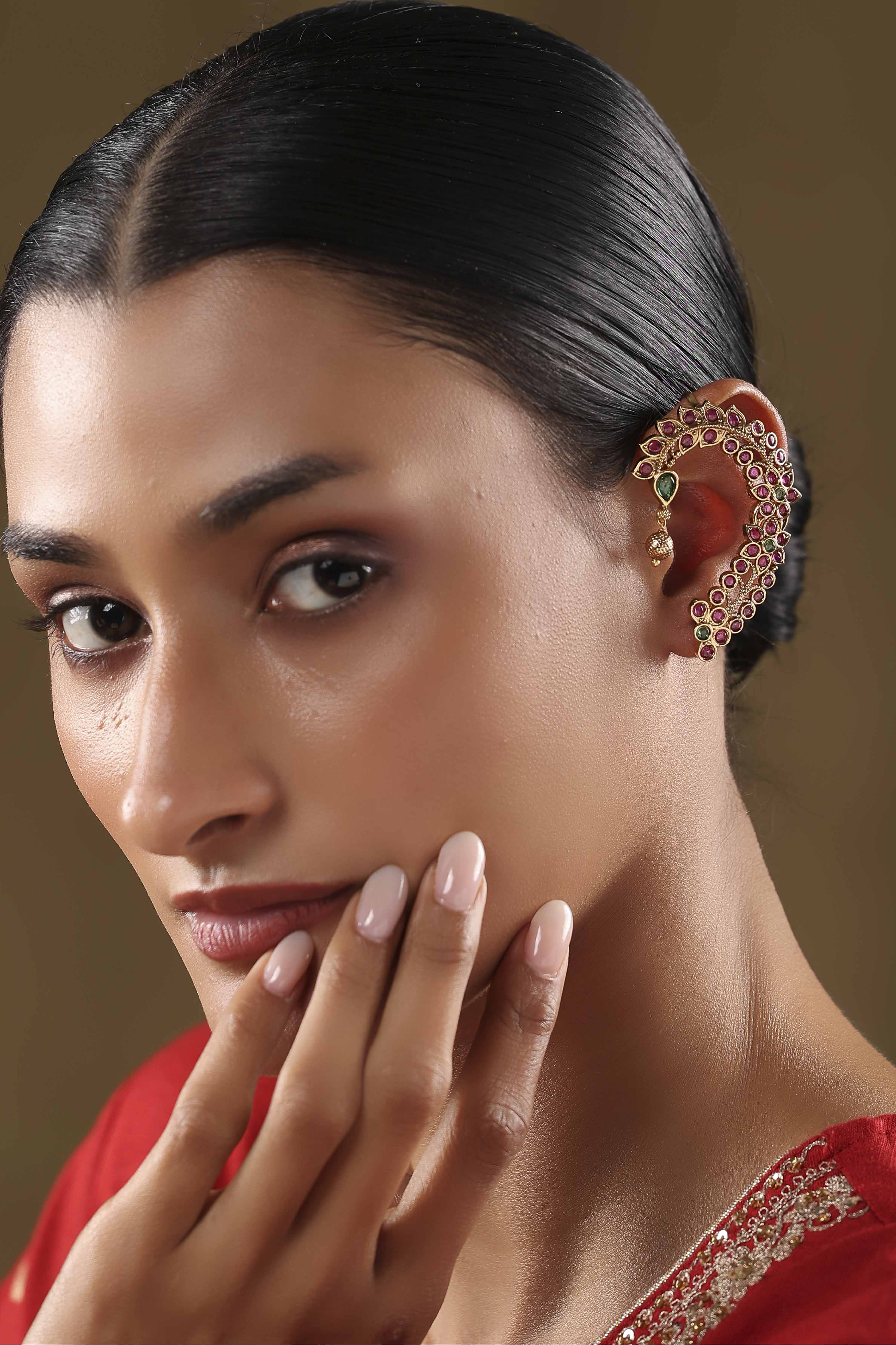 Gold Brass Earcuff image number 3