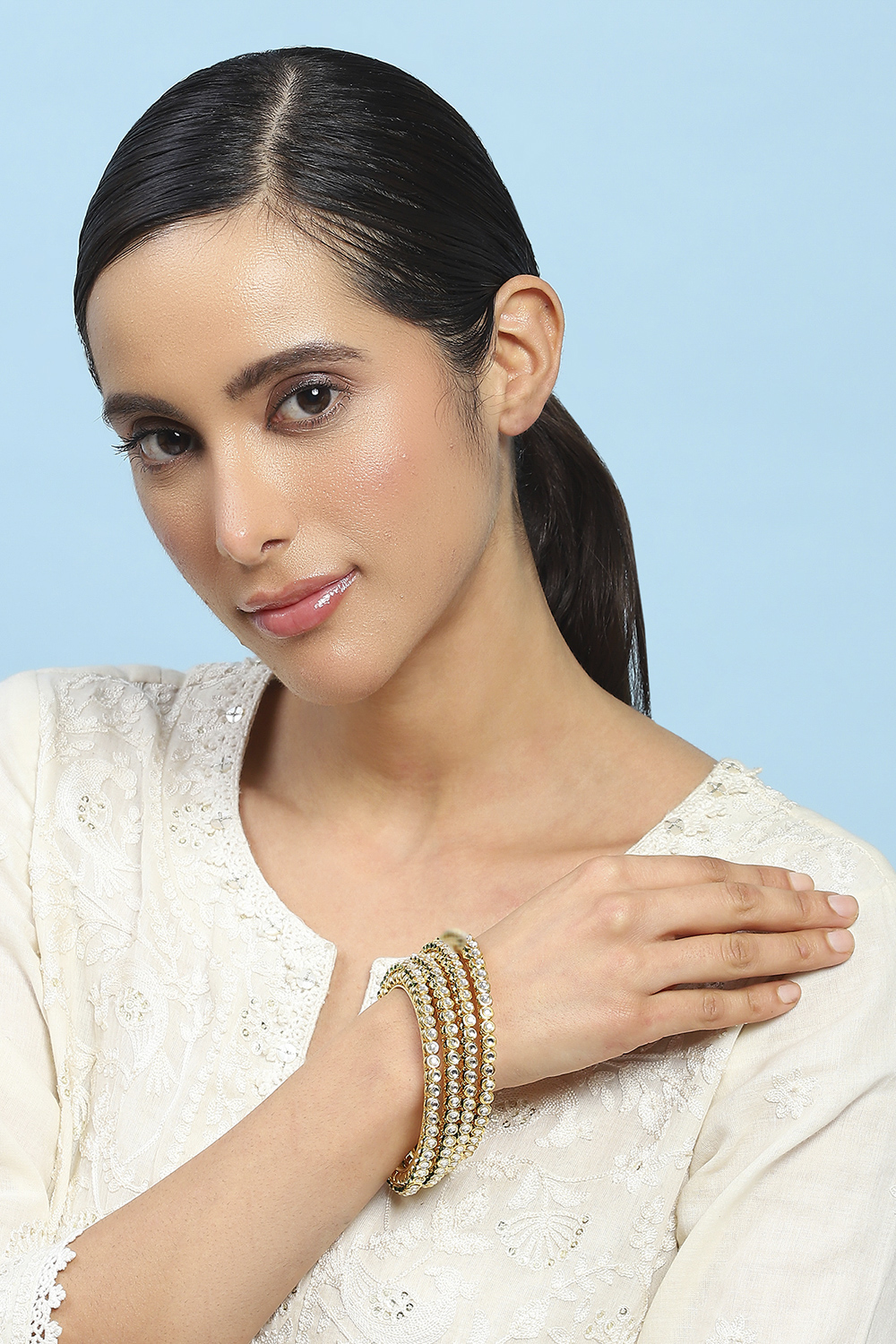 Green Alloy Bangle image number 3