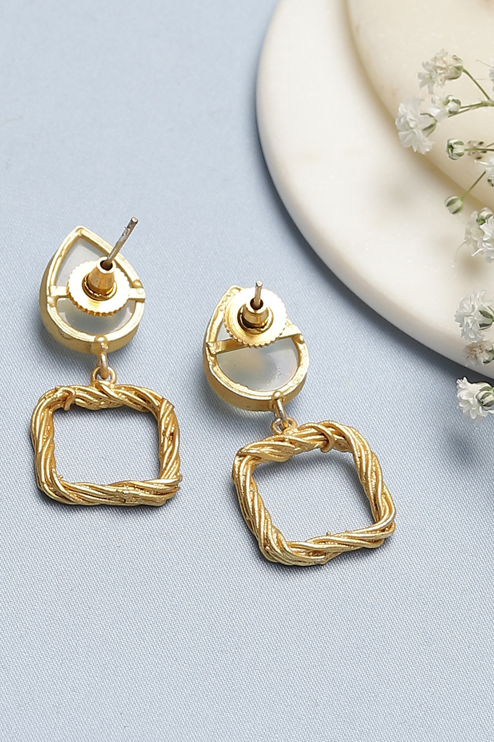 White Earrings image number 2