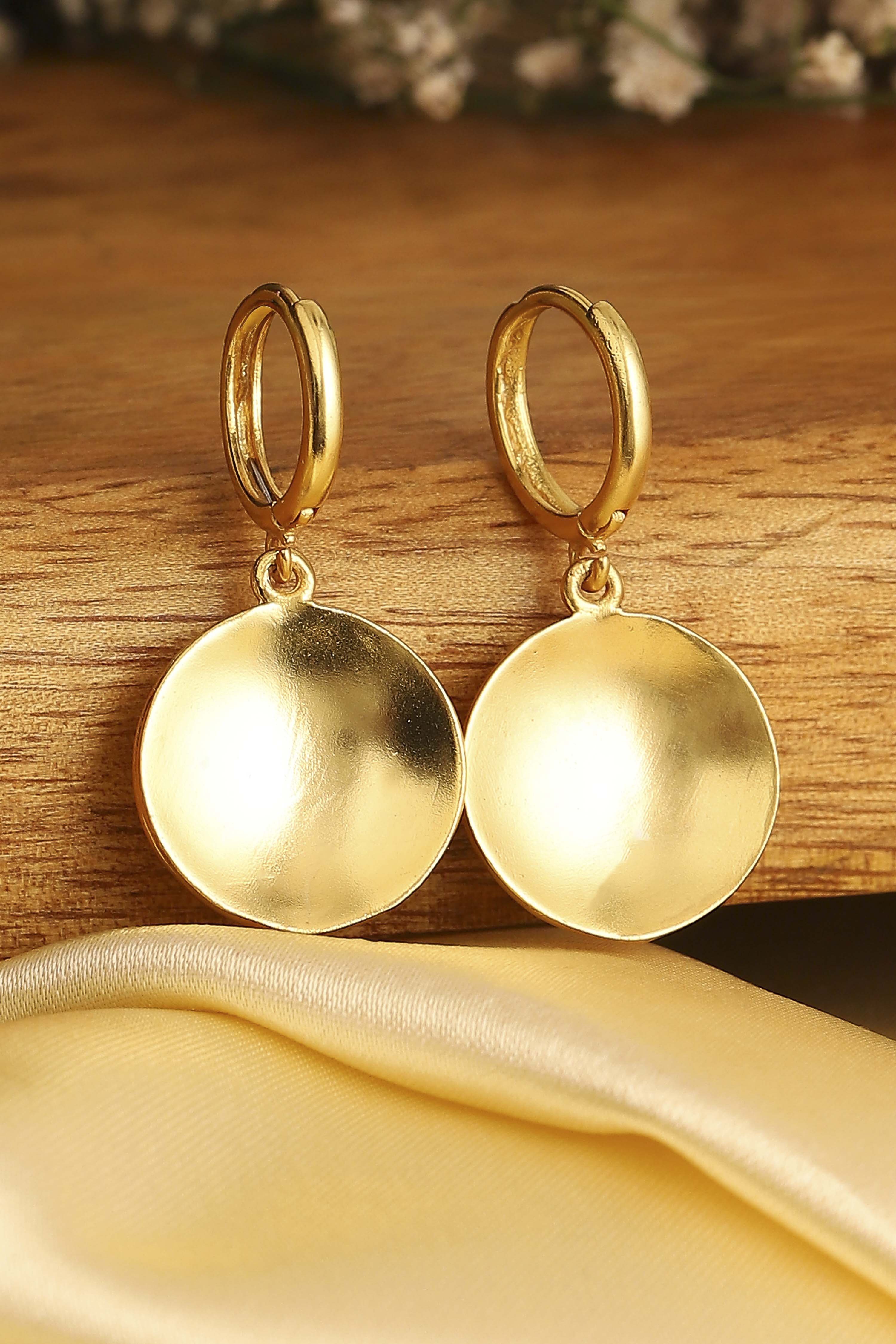 Green Brass Huggies image number 2