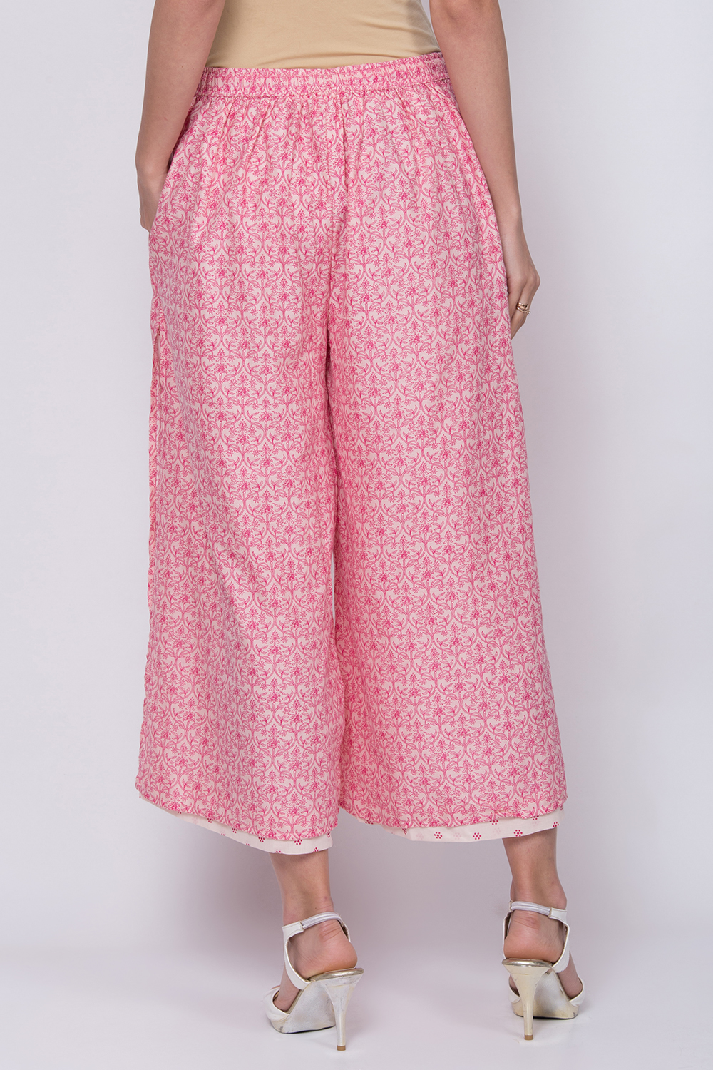 Pink Cotton Palazzo image number 4